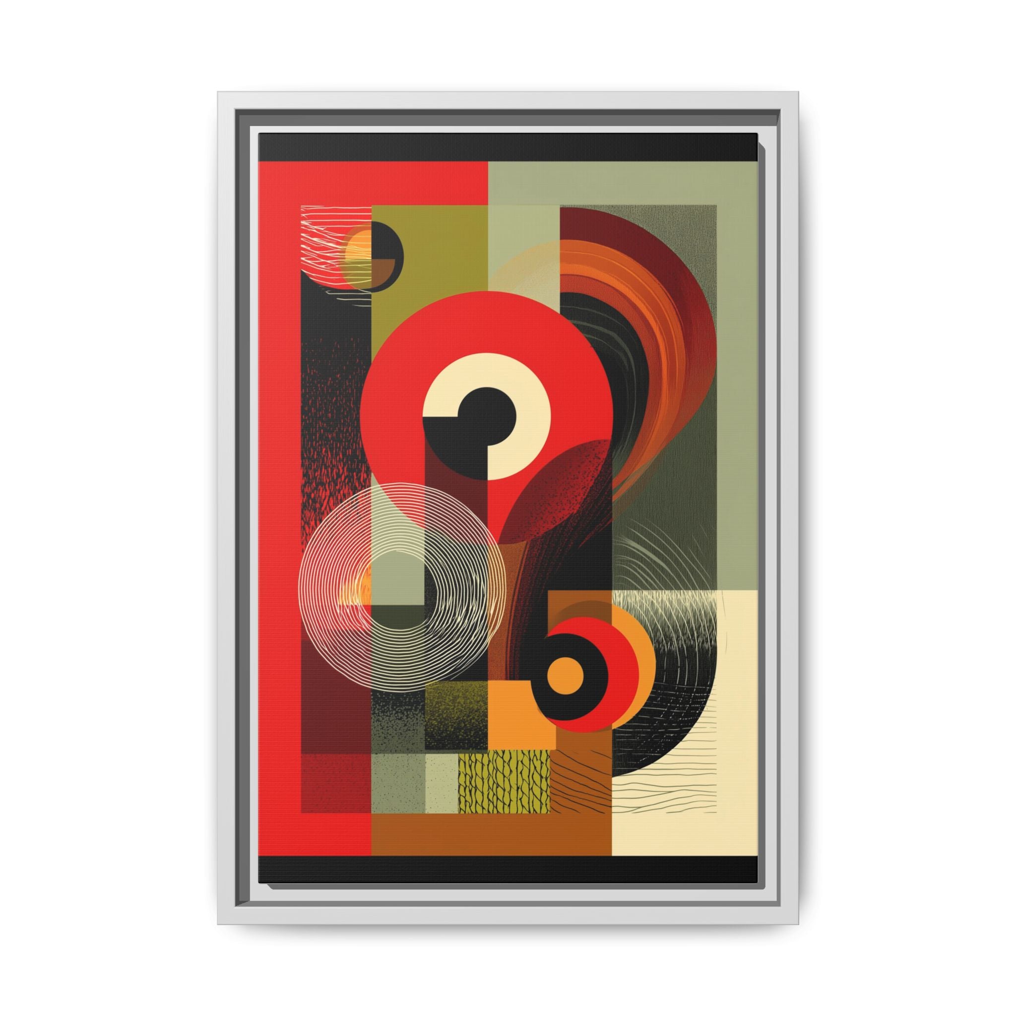 Chromatic Geometrics: Abstract Constructivist Composition, Modernist Color Blocking, Layered Circular Forms   |   Custom Orders Accepted