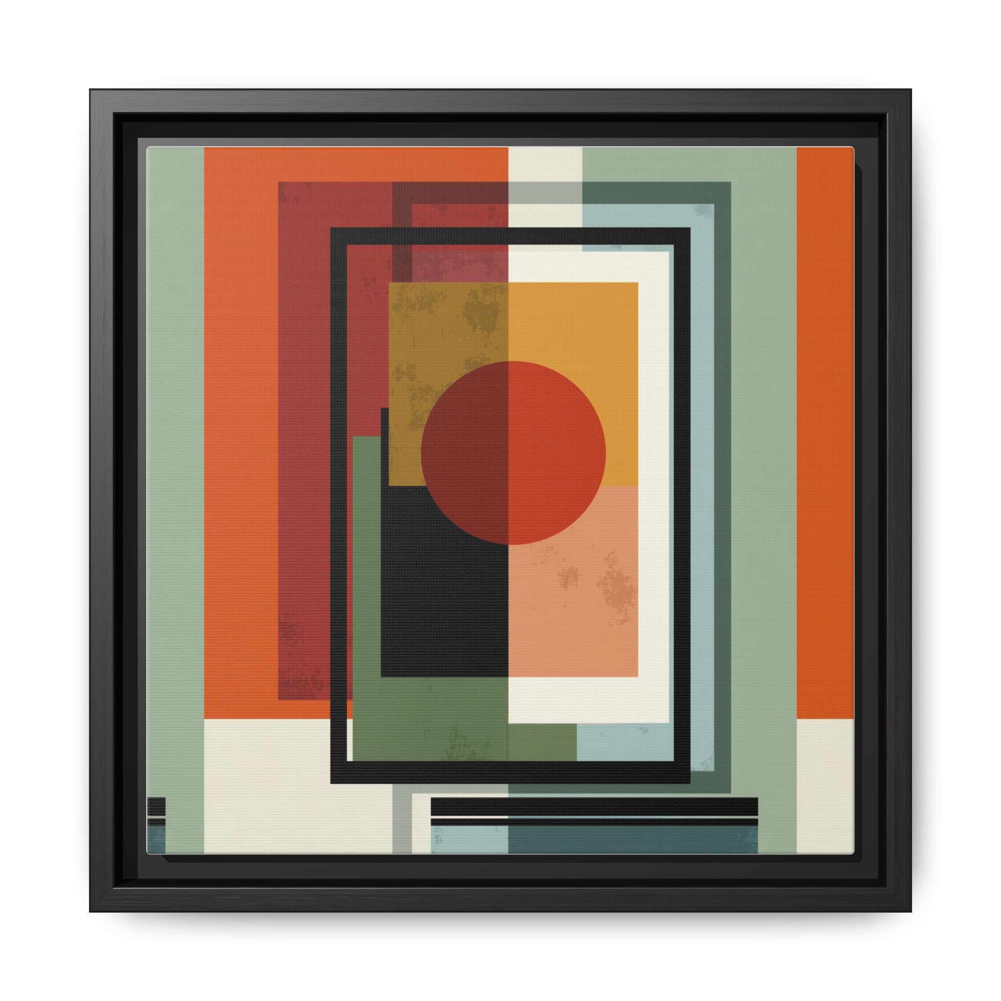 Geometric Harmonies: Mid-Century Modern Composition, Constructivist Inspiration, Abstract Rectangular Interplay   |   Custom Orders Accepted