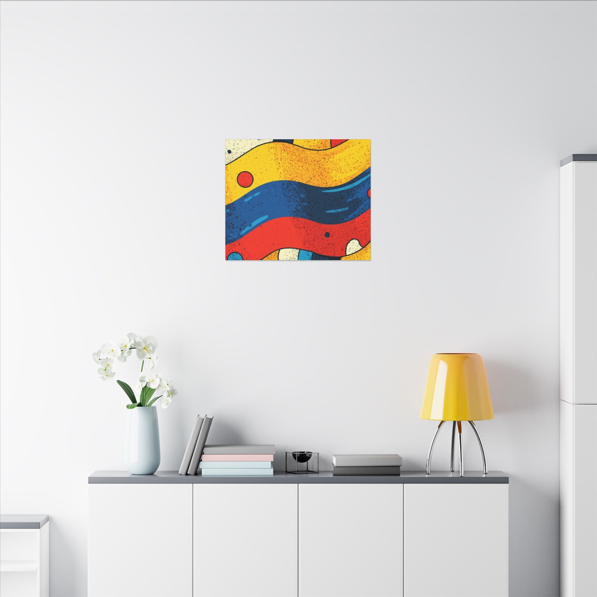 Fluid Dynamics: Retro Abstract Shapes, Mid-Century Modern Motion, Geometric Color Waves   |   Custom Orders Accepted