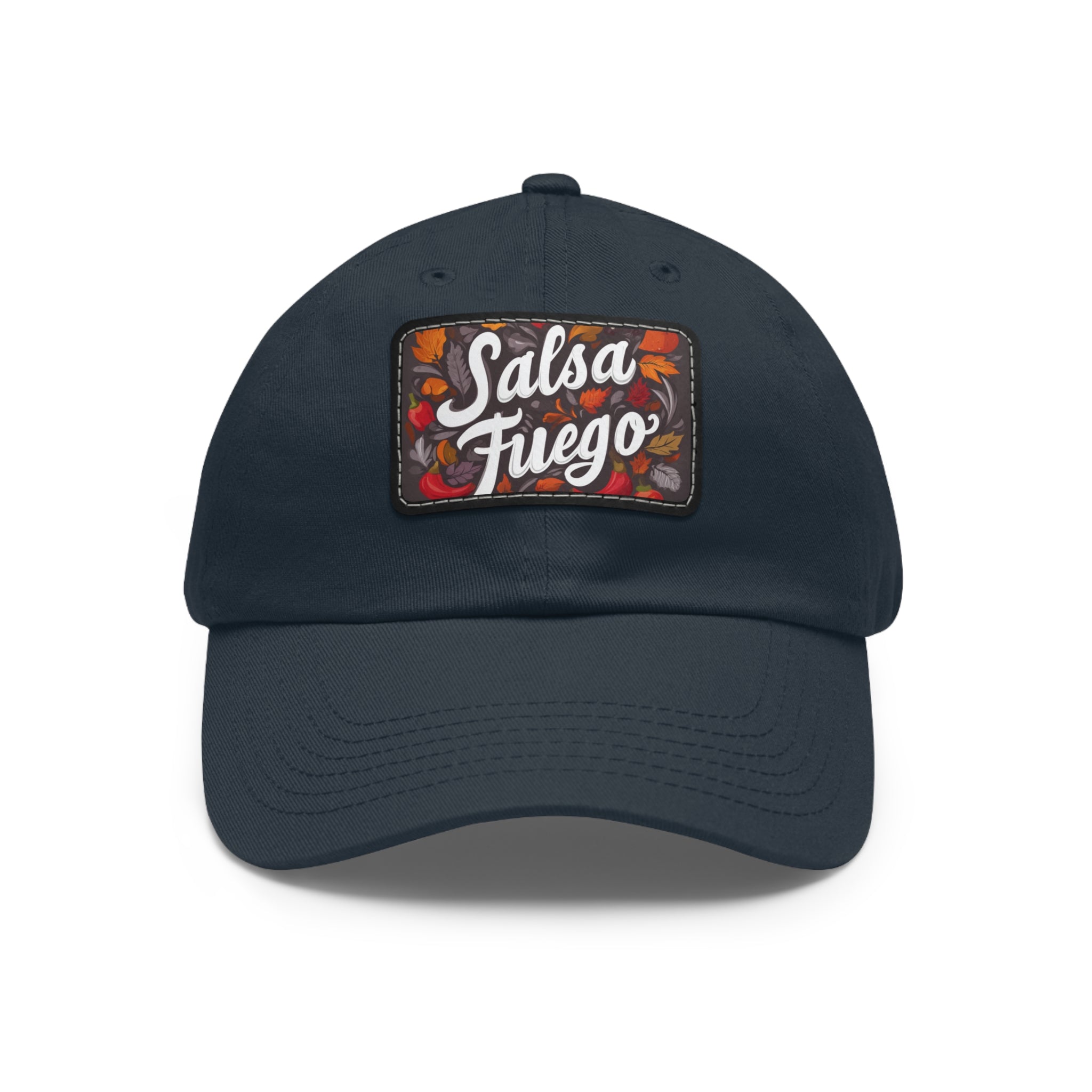Salsa Fuego Floral Dad Hat with Leather Patch (Rectangle)