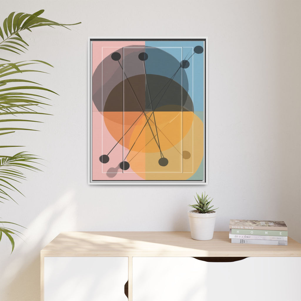 Geometric Intersections: Pastel Quadrants, Mid-Century Minimalism, Network Nodes   |   Custom Orders Accepted