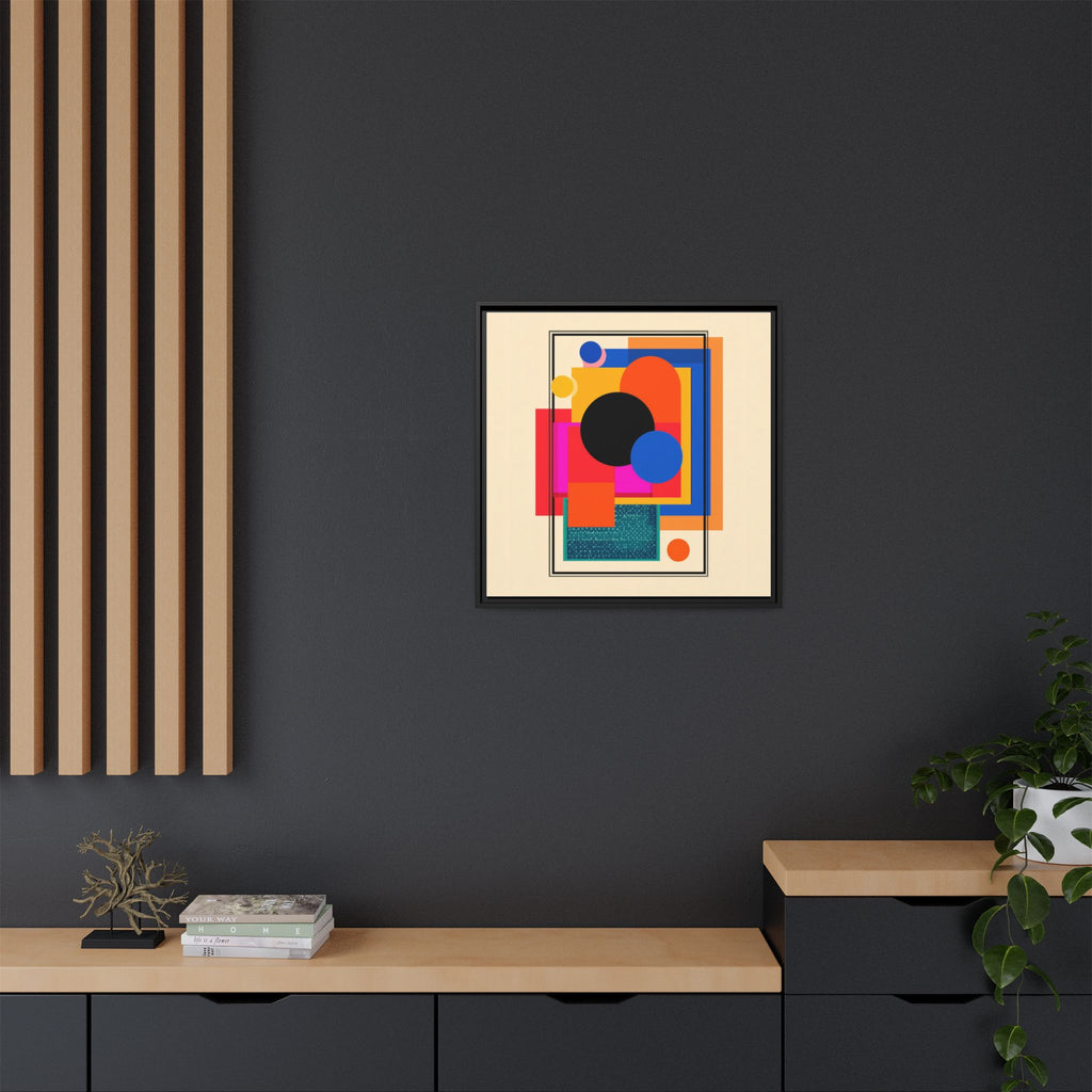 Geometric Harmony: Abstract Color Blocks, Mid-Century Modern Design, Minimalist Art Composition   |   Custom Orders Accepted