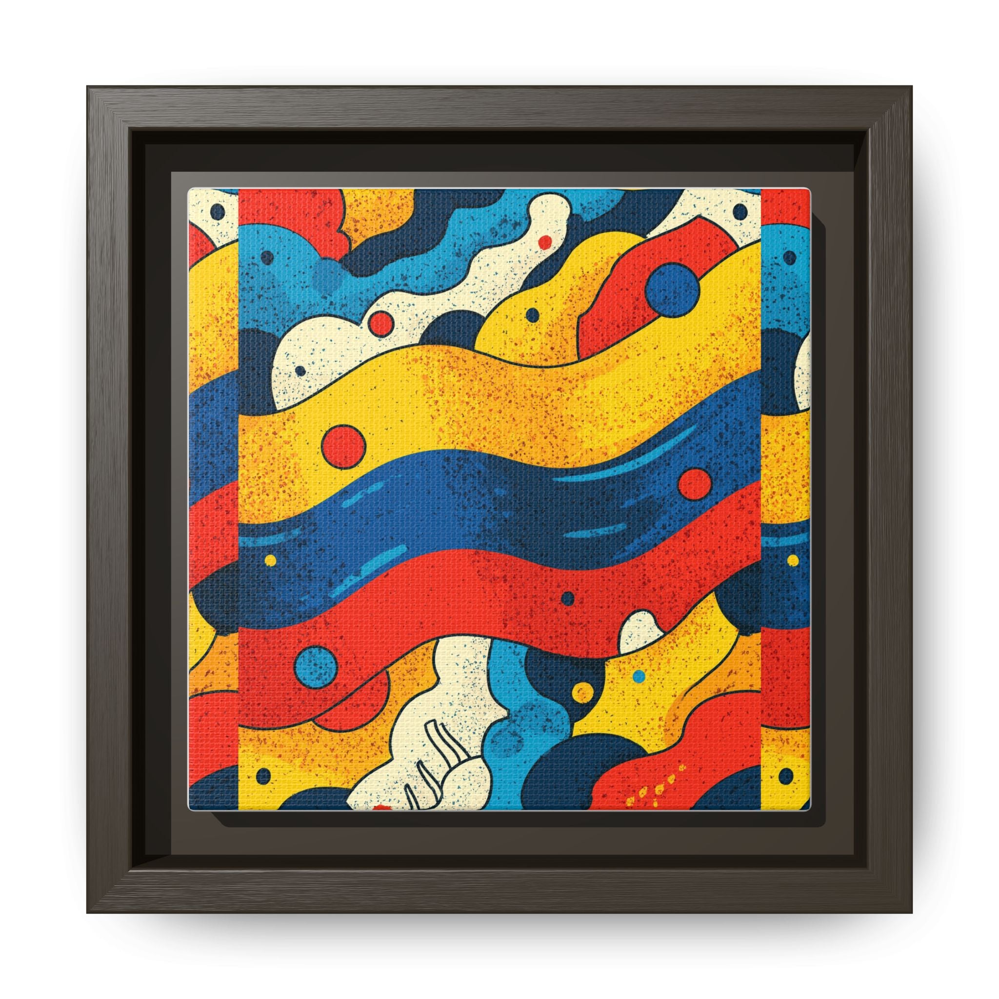 Wave Rhythms: Chromatic Abstraction, Vintage Screen Print Textures, Dynamic Color Composition   |   Custom Orders Accepted