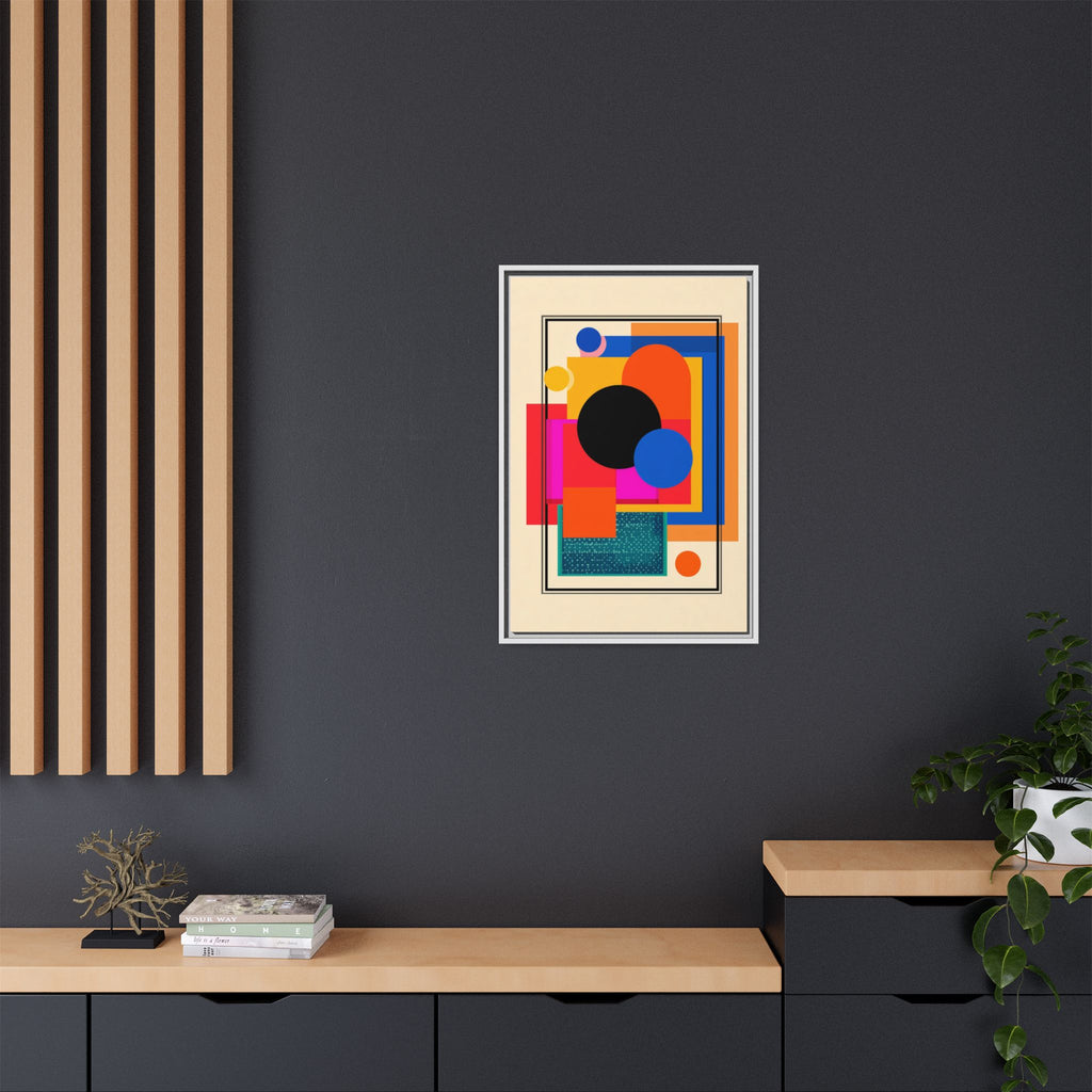 Geometric Harmony: Abstract Color Blocks, Mid-Century Modern Design, Minimalist Art Composition   |   Custom Orders Accepted