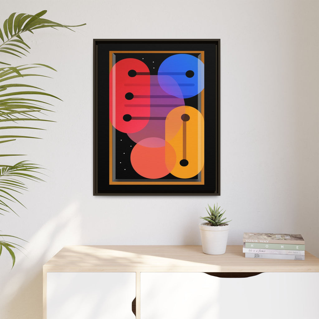 Celestial Geometry: Organic Shapes in Motion, Digital Abstract Composition, Vibrant Color Intersections   |   Custom Orders Accepted