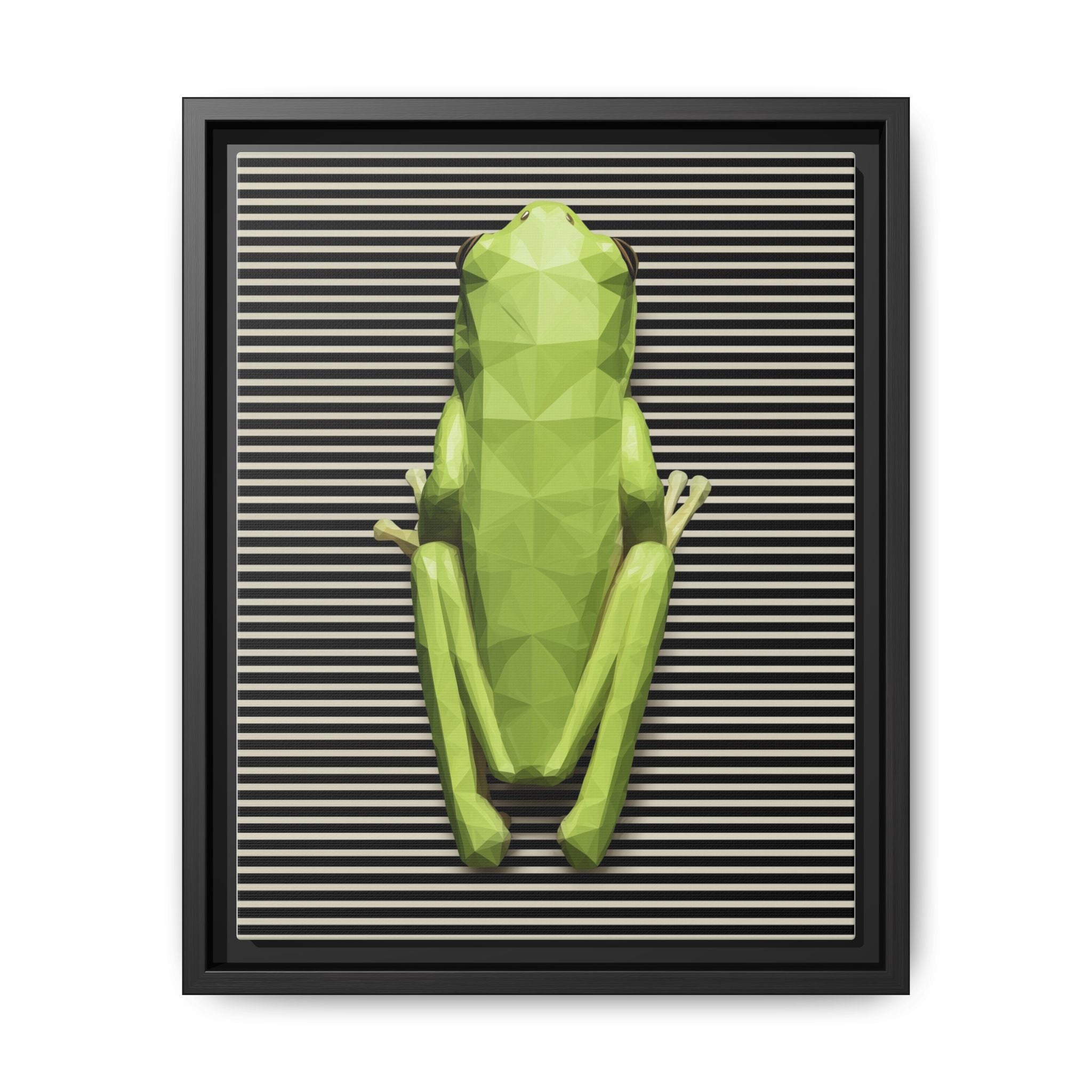 Geometric Frog: Low-Poly Digital Wildlife, Minimalist Angular Design   |    Custom Orders Available