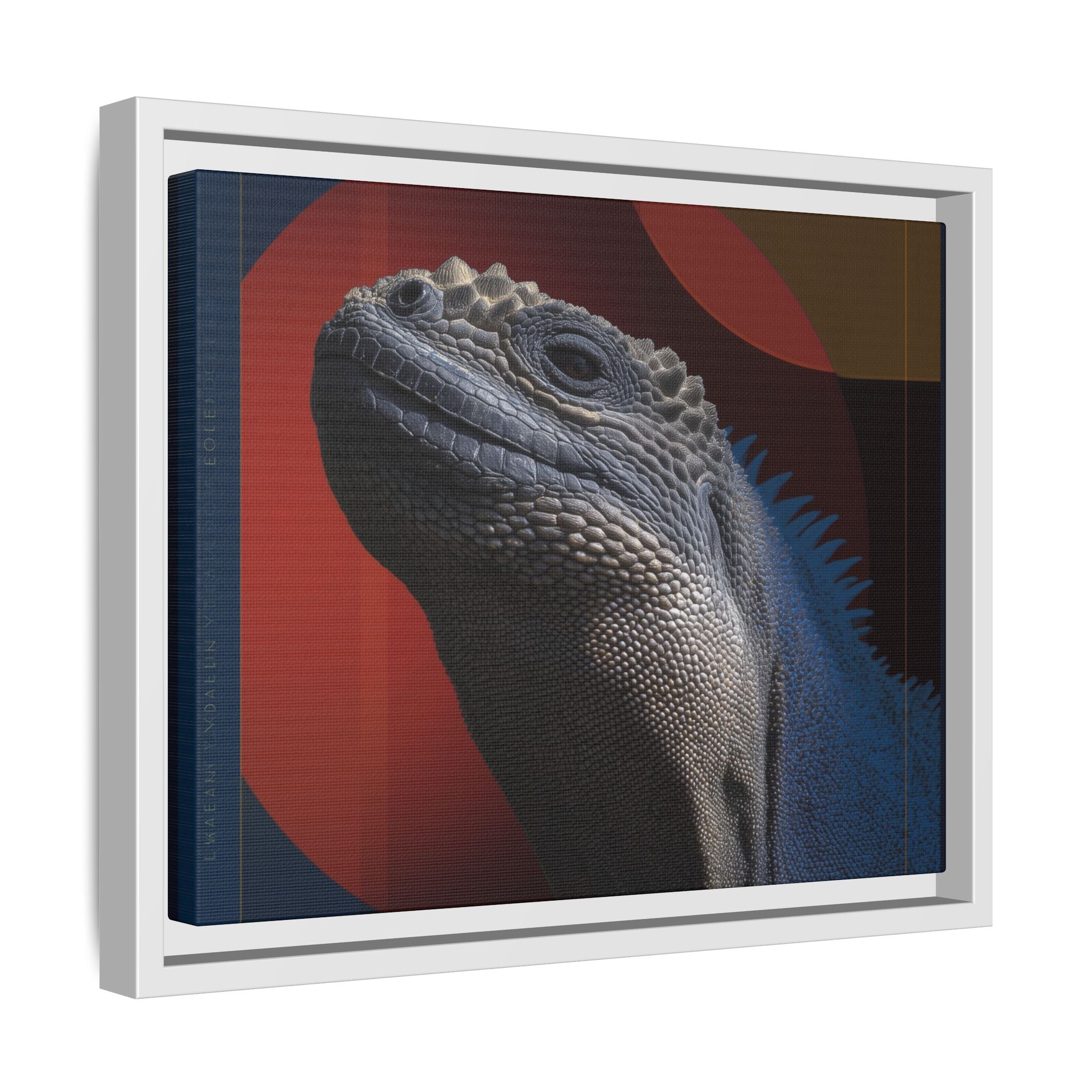 Scales of Antiquity: Prehistoric Reptilian Portrait, Abstract Geometric Composition   |    Custom Orders Available