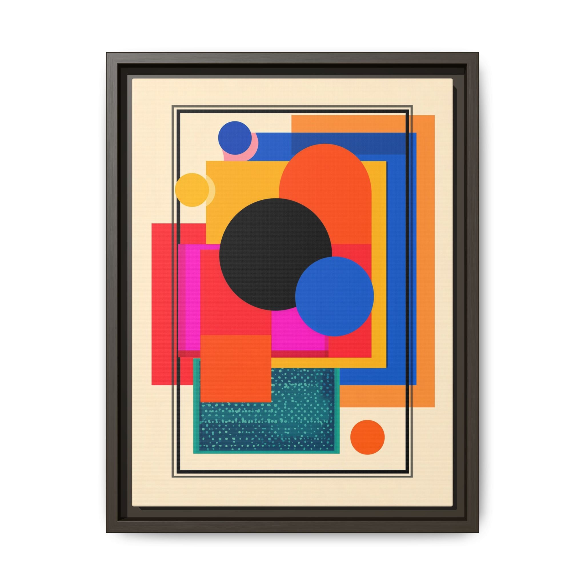 Geometric Harmony: Abstract Color Blocks, Mid-Century Modern Design, Minimalist Art Composition   |   Custom Orders Accepted