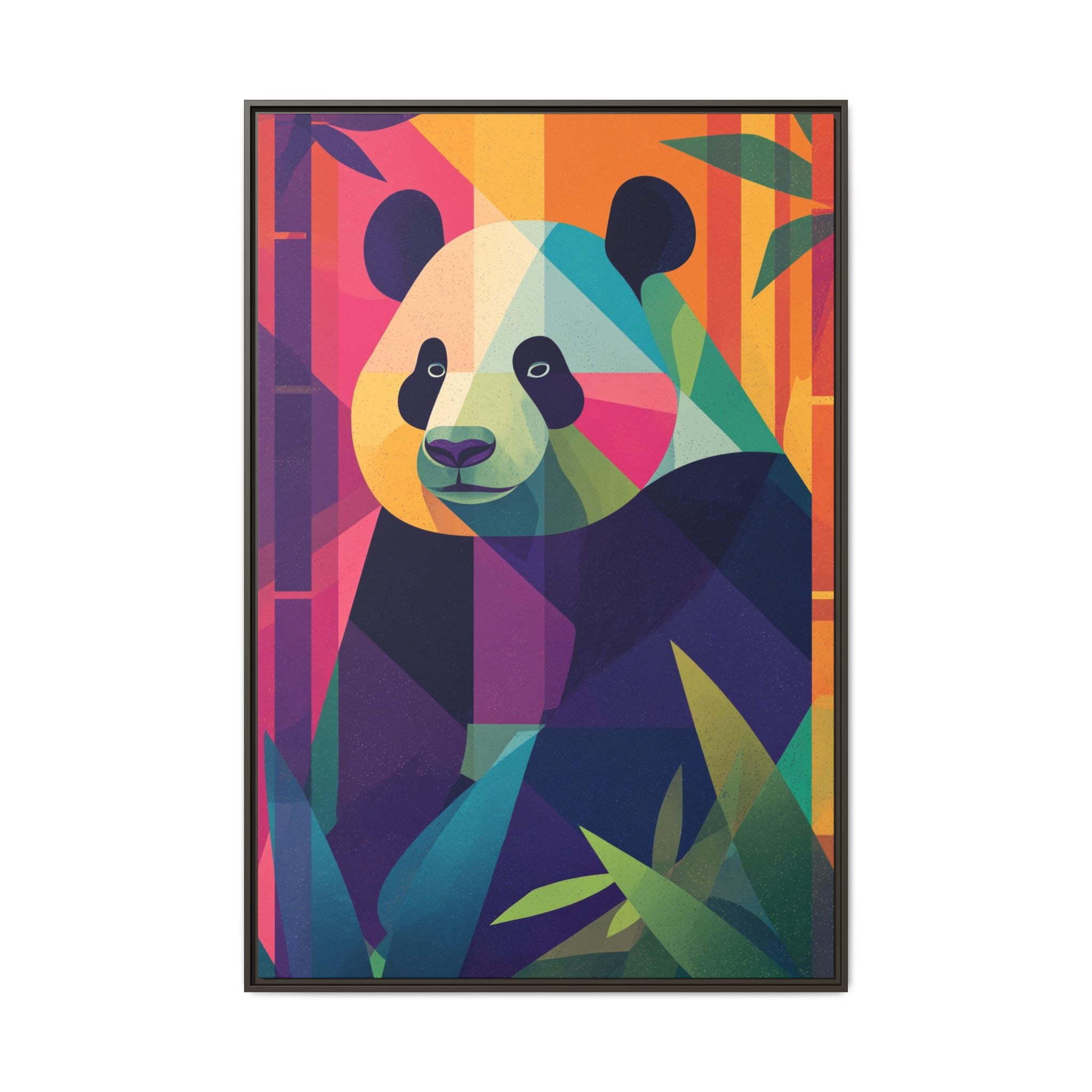 Geometric Panda: Mosaic Wildlife Portrait, Digital Polygonal Art   |  Personalized & Custom Orders Available