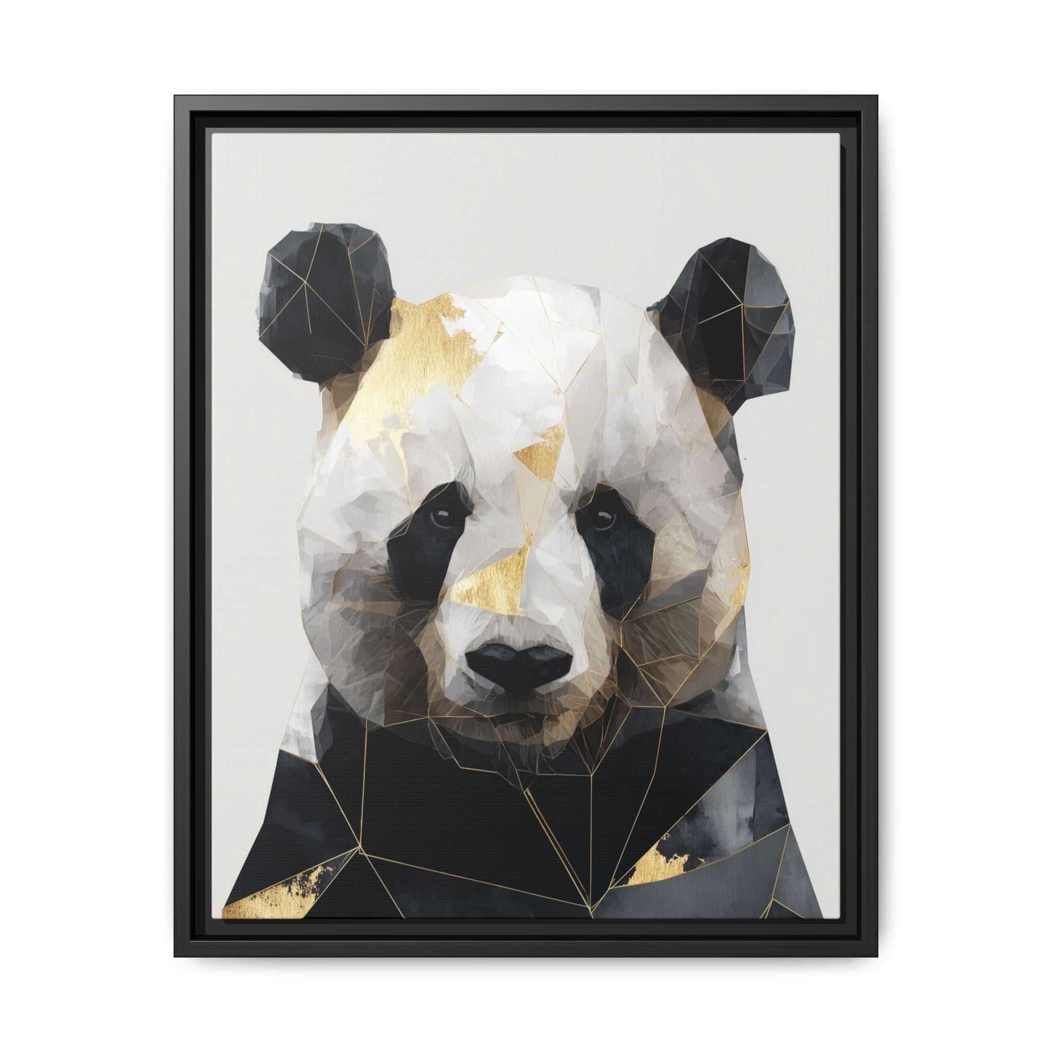 Fractal Panda: Geometric Digital Art, Low Poly Wildlife Portrait   |  Personalized & Custom Orders Available