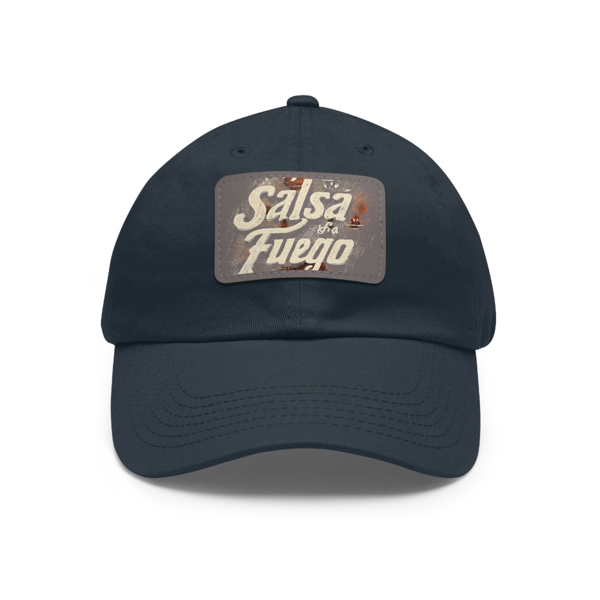 Salsa Fuego Dad Hat with Leather Patch (Rectangle)
