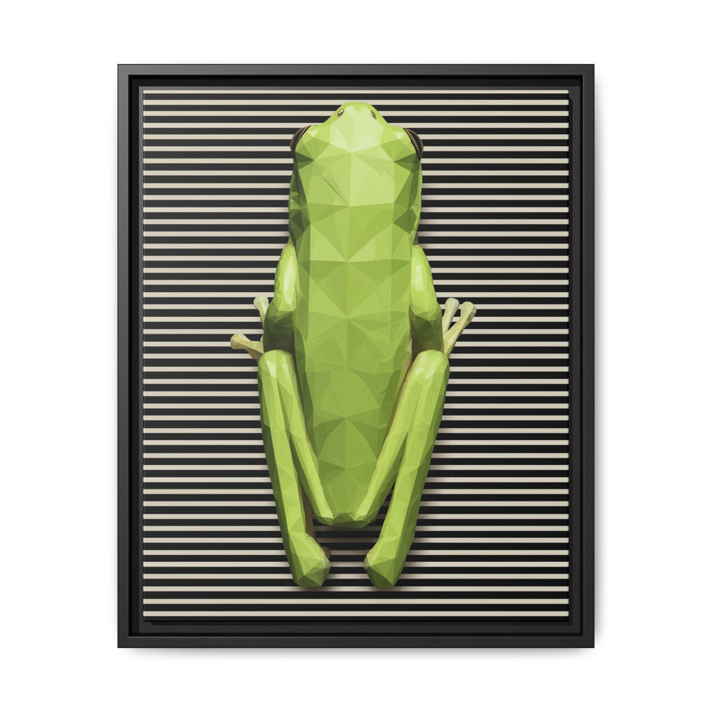Geometric Frog: Low-Poly Digital Wildlife, Minimalist Angular Design   |    Custom Orders Available