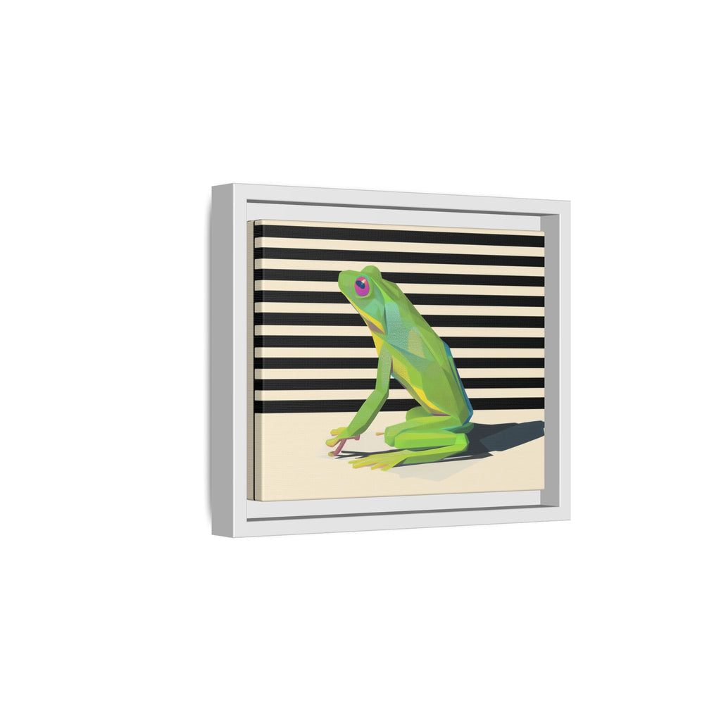 Geometric Frog: Minimalist Animal Portrait, Modern Graphic Design   |    Custom Orders Available
