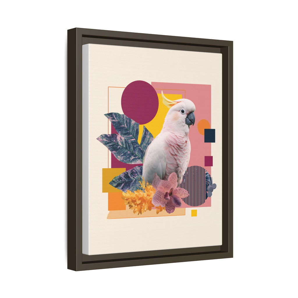 Cockatoo in Geometric Paradise: Tropical Avian Design, Modern Abstract Art   |    Custom Orders Available