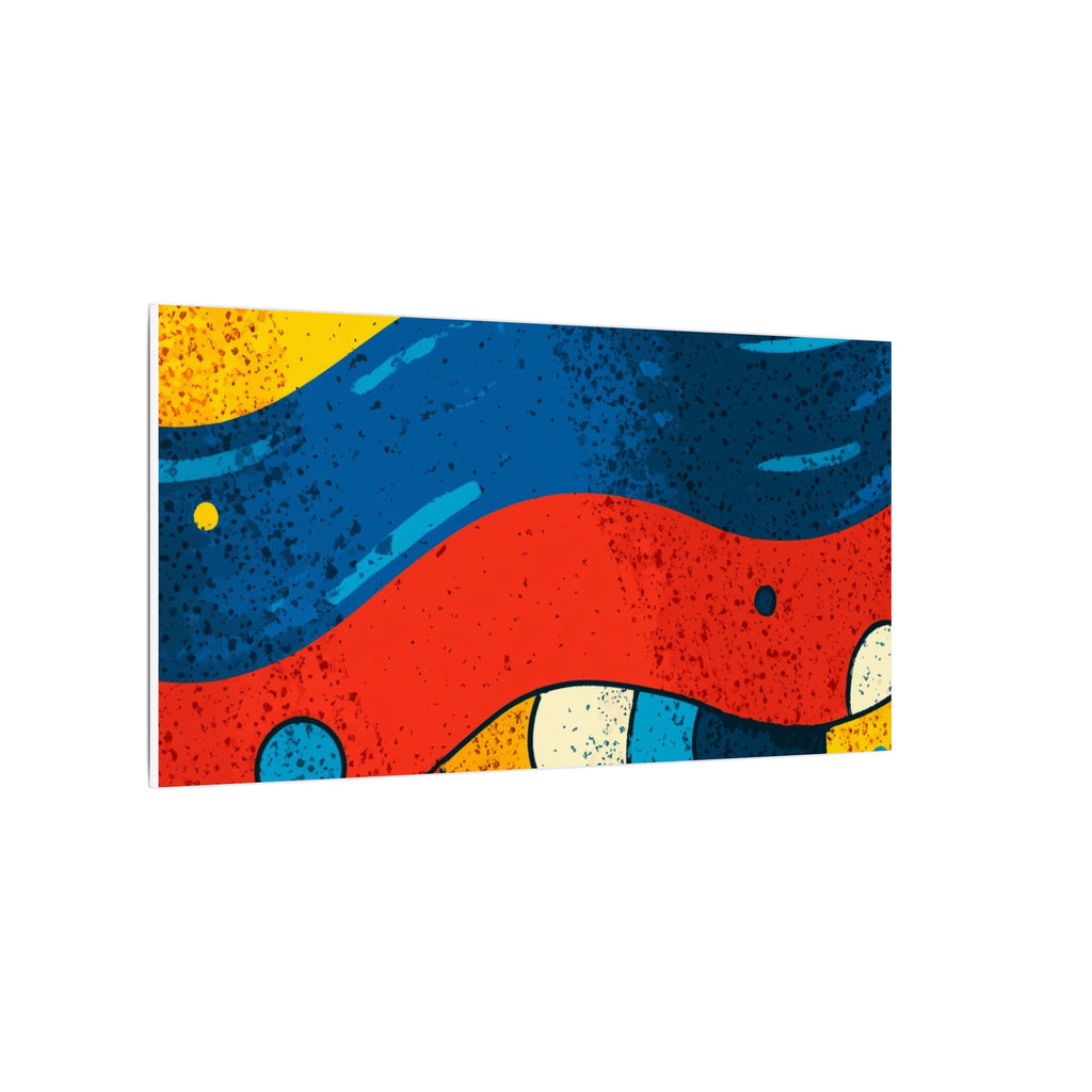 Fluid Dynamics: Retro Abstract Shapes, Mid-Century Modern Motion, Geometric Color Waves   |   Custom Orders Accepted