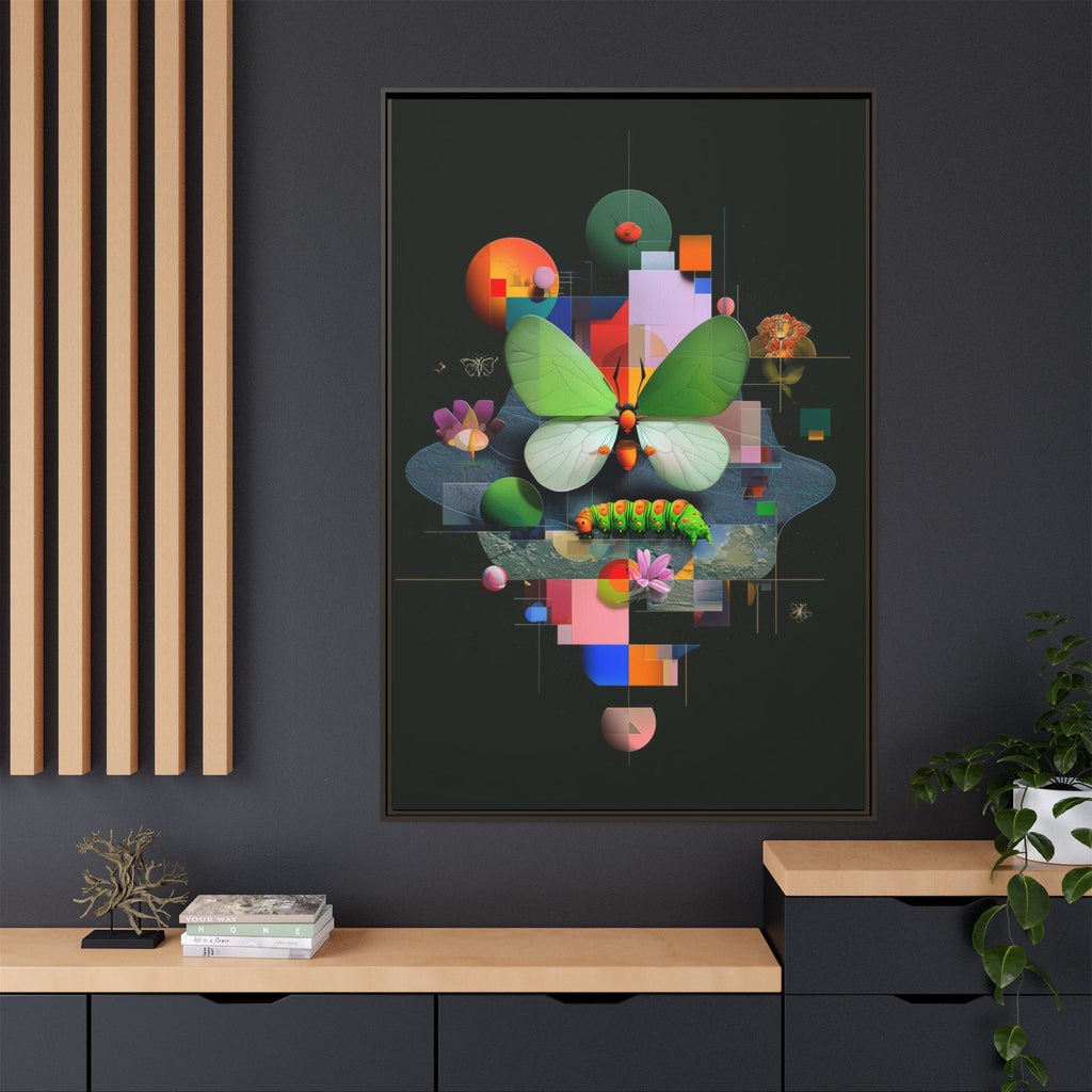 Geometric Metamorphosis: Abstract Nature Composition, Digital Cubist Butterfly Art   |    Custom Orders Available