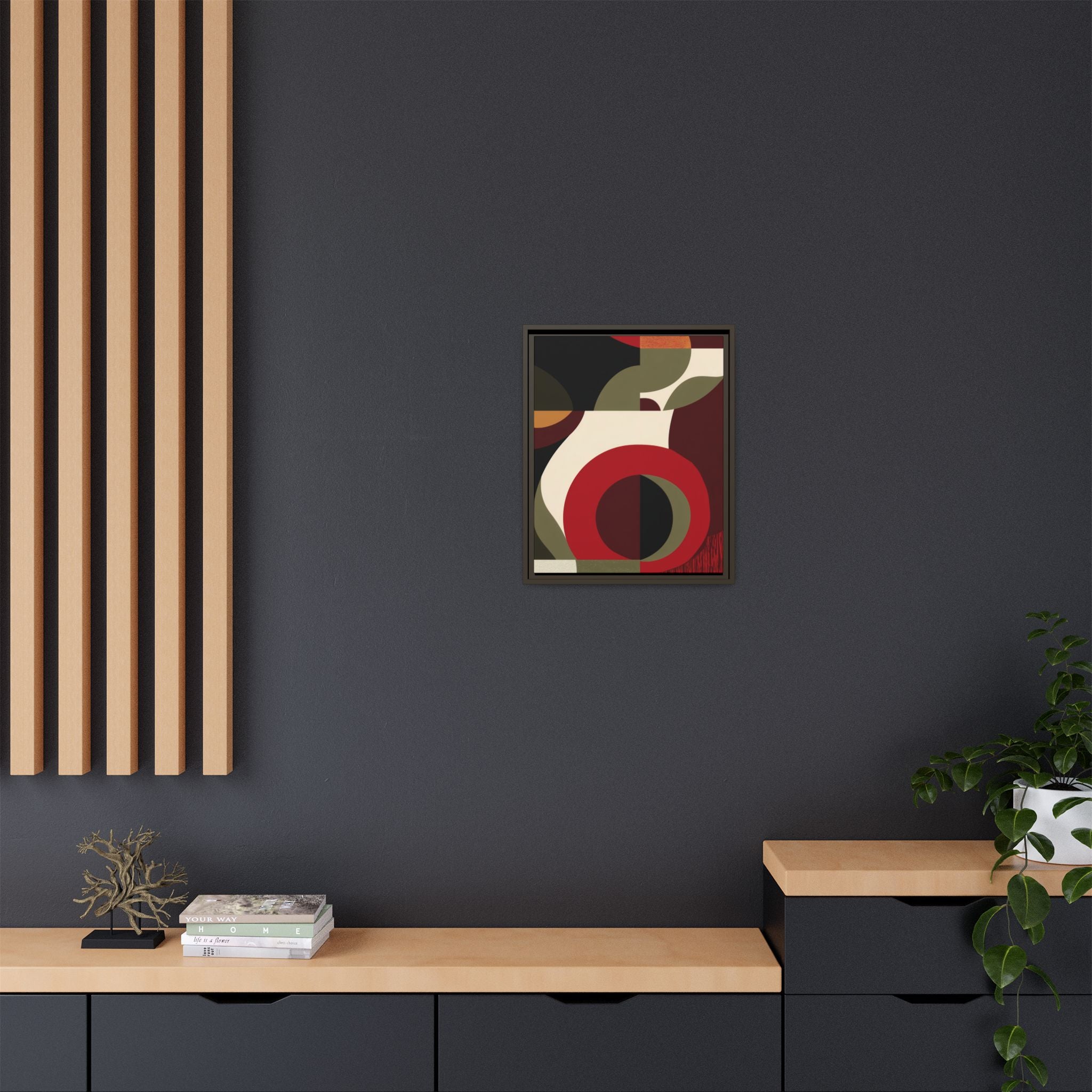 Geometric Intersections: Mid-Century Modern Design, Abstract Architectural Composition, Rhythmic Curved Forms   |   Custom Orders Accepted