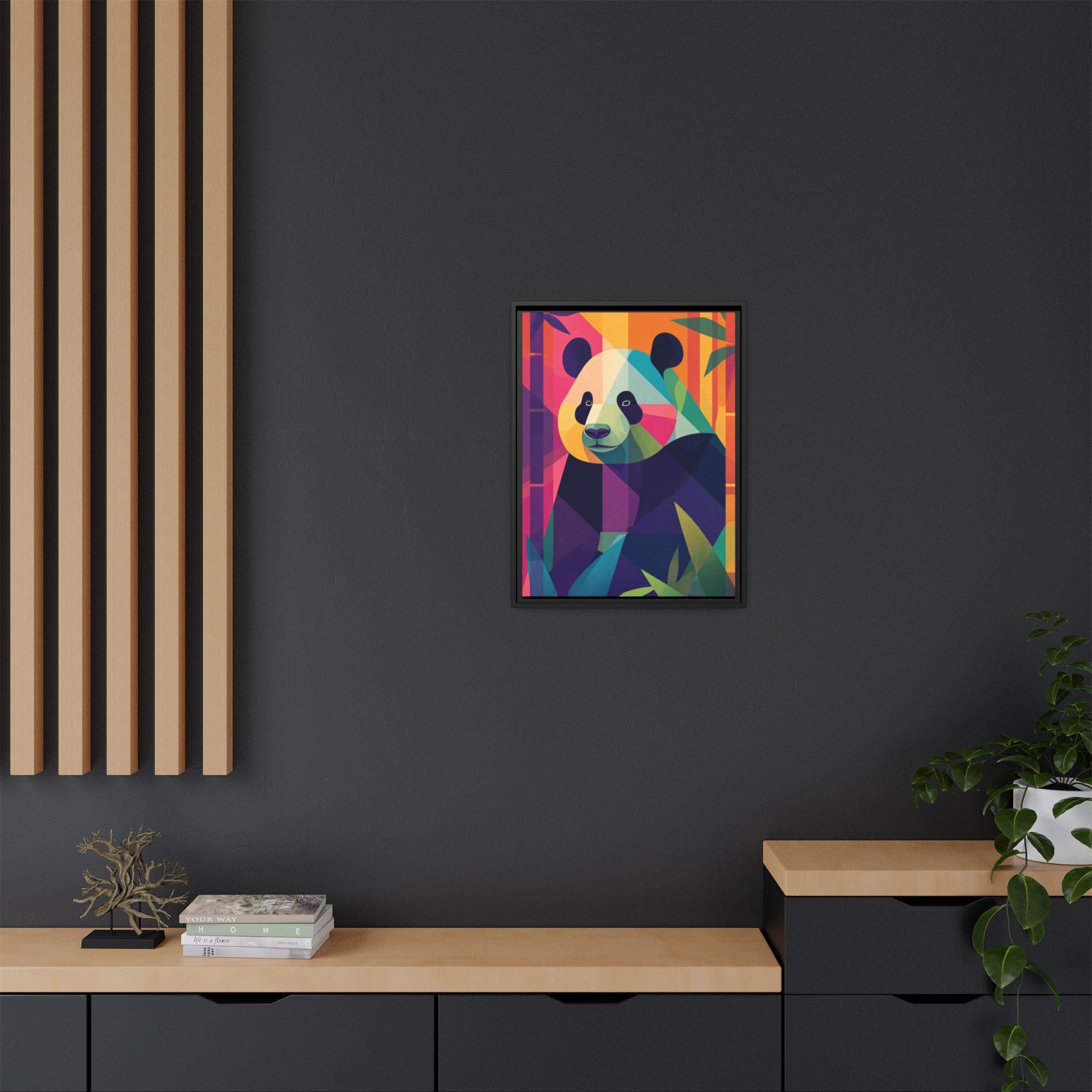Geometric Panda: Mosaic Wildlife Portrait, Digital Polygonal Art   |  Personalized & Custom Orders Available