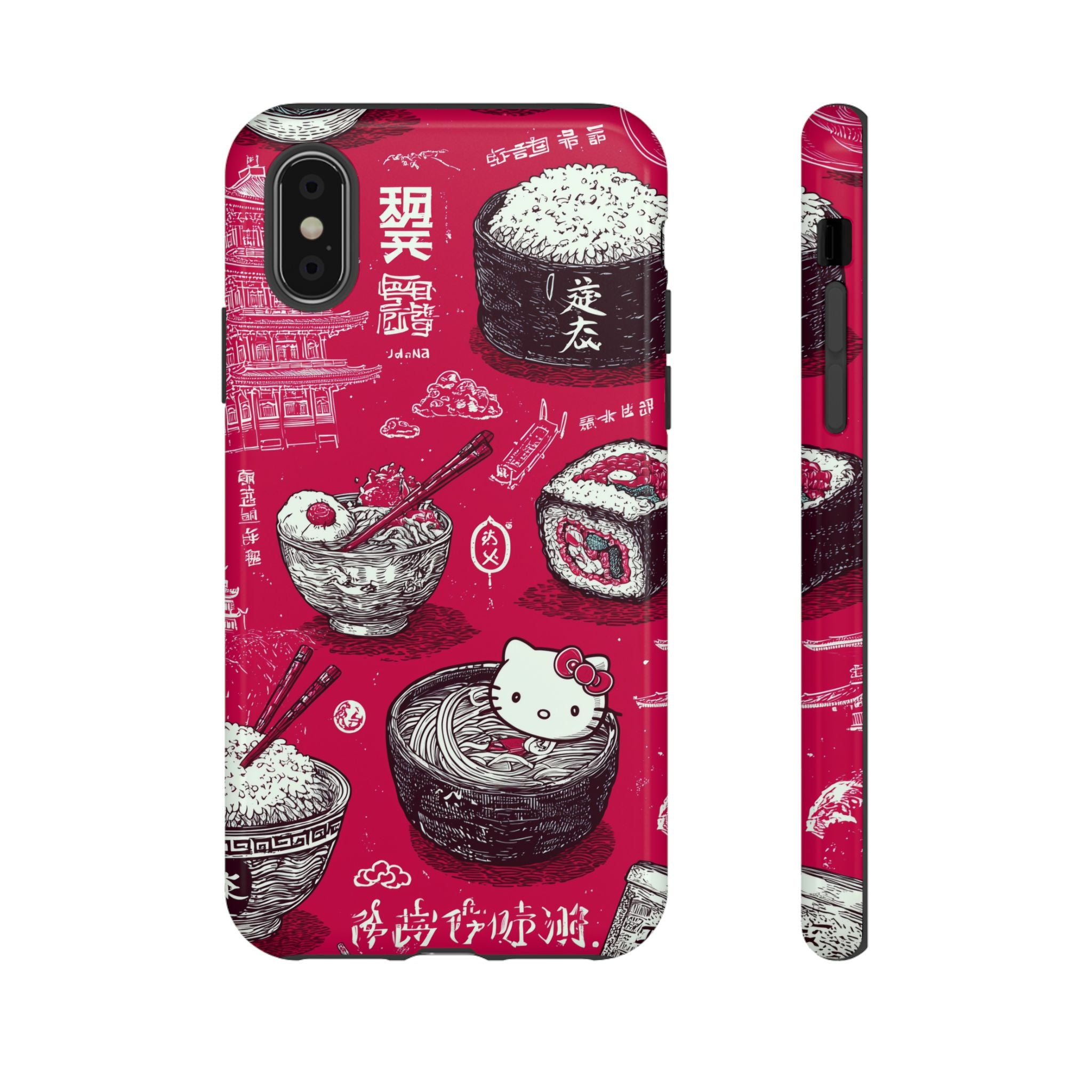 Japanese Kitty Vibrant Phone Case - Tough Case | Funky, Colorful, Unique Design for Personalization, Gift, Accessory, Protection, Trendy