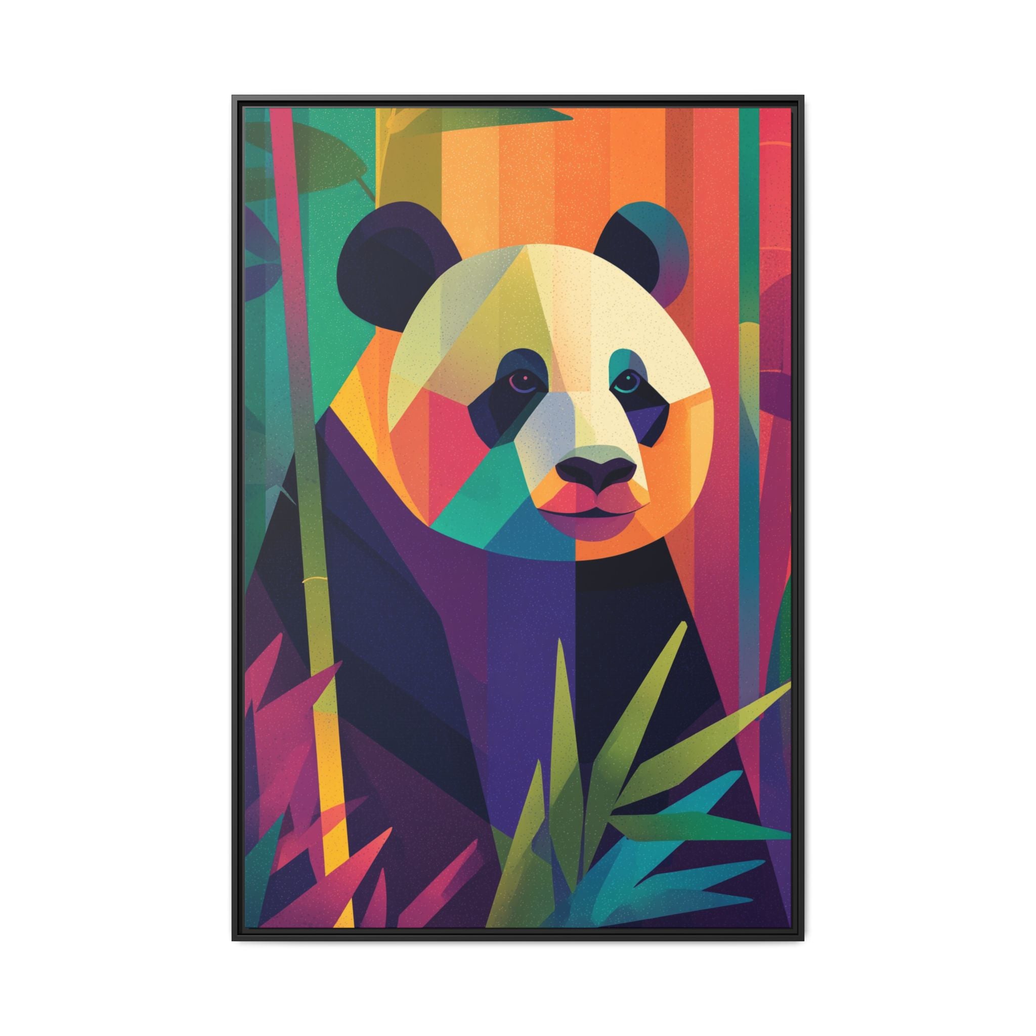 Geometric Panda Framed Print : Kaleidoscope Panda, Digital Art Illustration   |  Personalized & Custom Orders Available