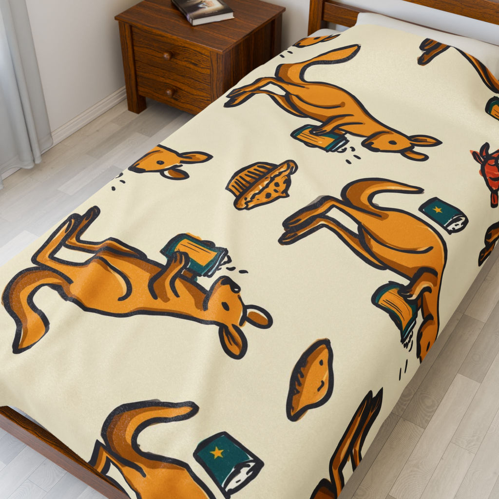 Kangaroo Cafe Companions: Whimsical Beverage Pattern, Playful Cartoon Illustration   |   Custom Orders Accepted