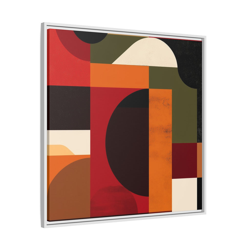 Geometric Convergence: Abstract Bauhaus Design, Constructivist Color Blocks, Architectural Art Composition   |   Custom Orders Accepted