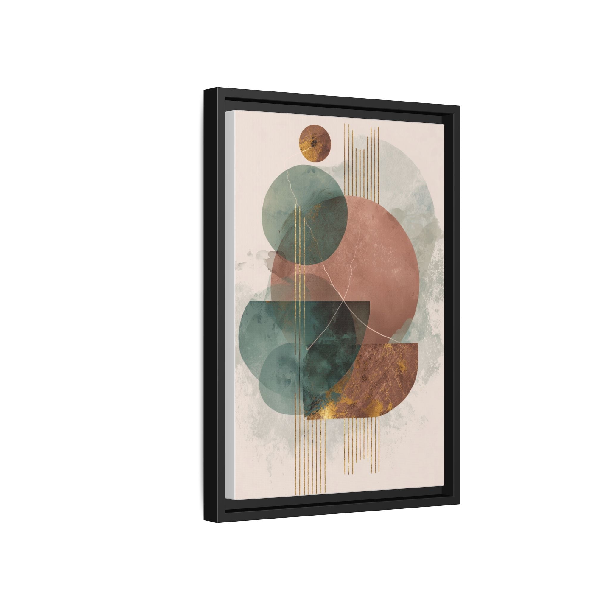 Translucent Geometries: Abstract Circles, Mid-Century Minimalism, Watercolor Layers   |   Custom Orders Accepted