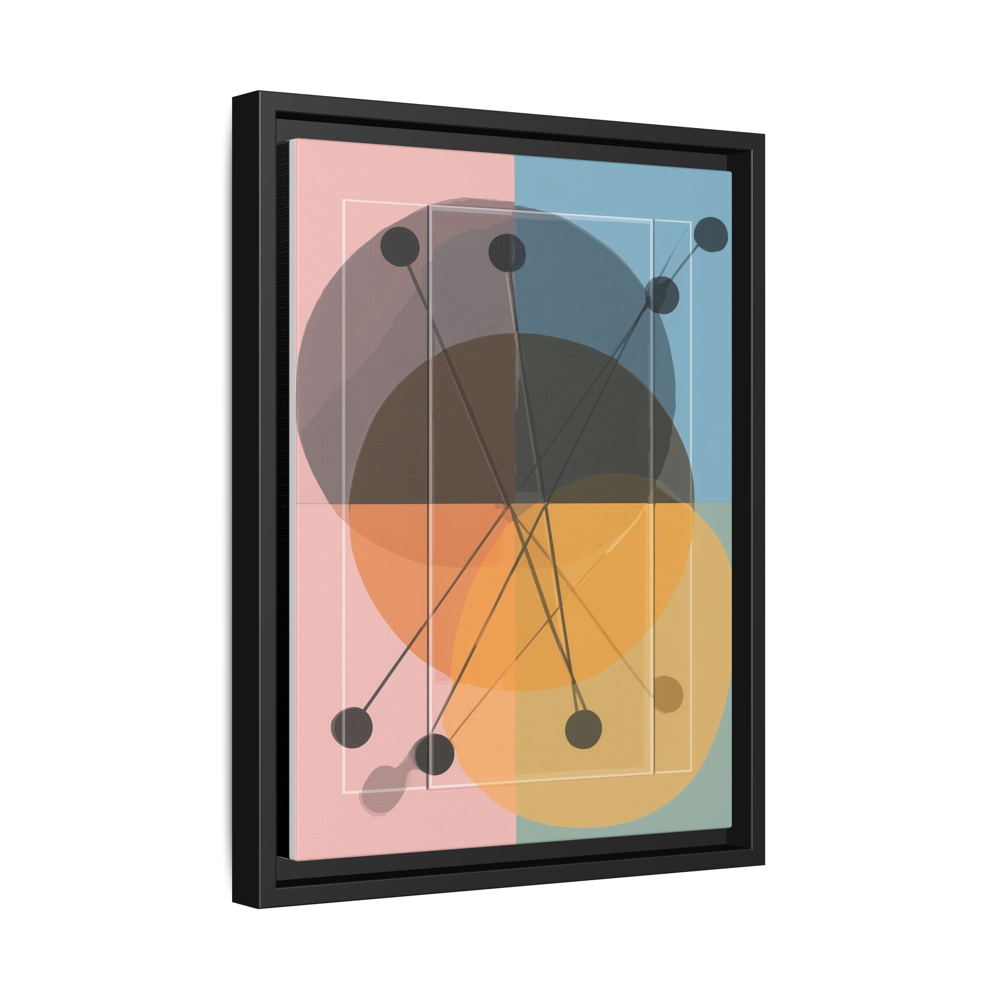 Geometric Intersections: Pastel Quadrants, Mid-Century Minimalism, Network Nodes   |   Custom Orders Accepted