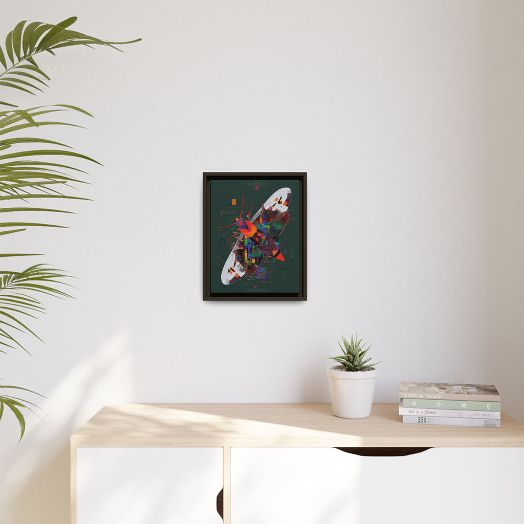 Digital Metamorphosis Framed Print : Geometric Butterfly Synthesis, Technological Nature Rendering   |   Custom Orders Available