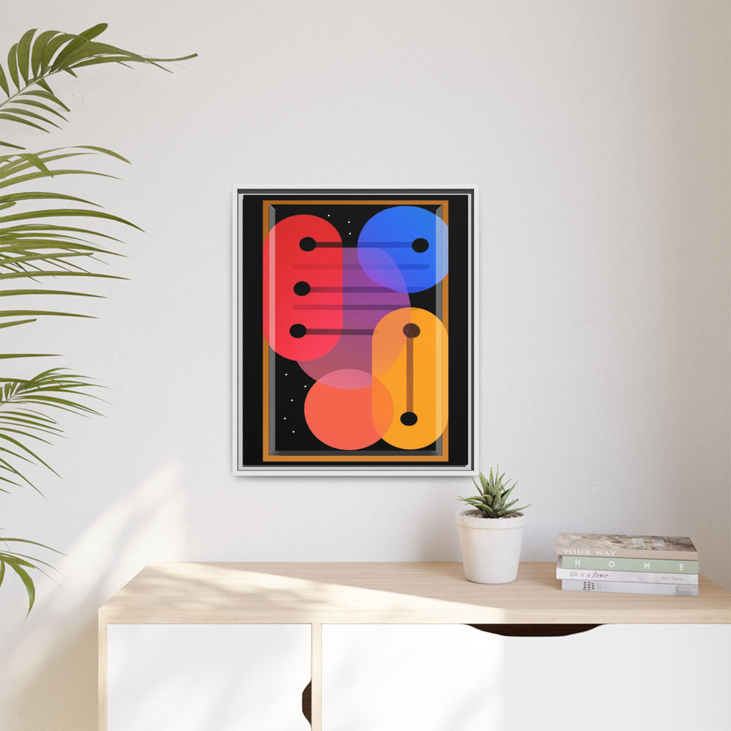 Celestial Geometry: Organic Shapes in Motion, Digital Abstract Composition, Vibrant Color Intersections   |   Custom Orders Accepted