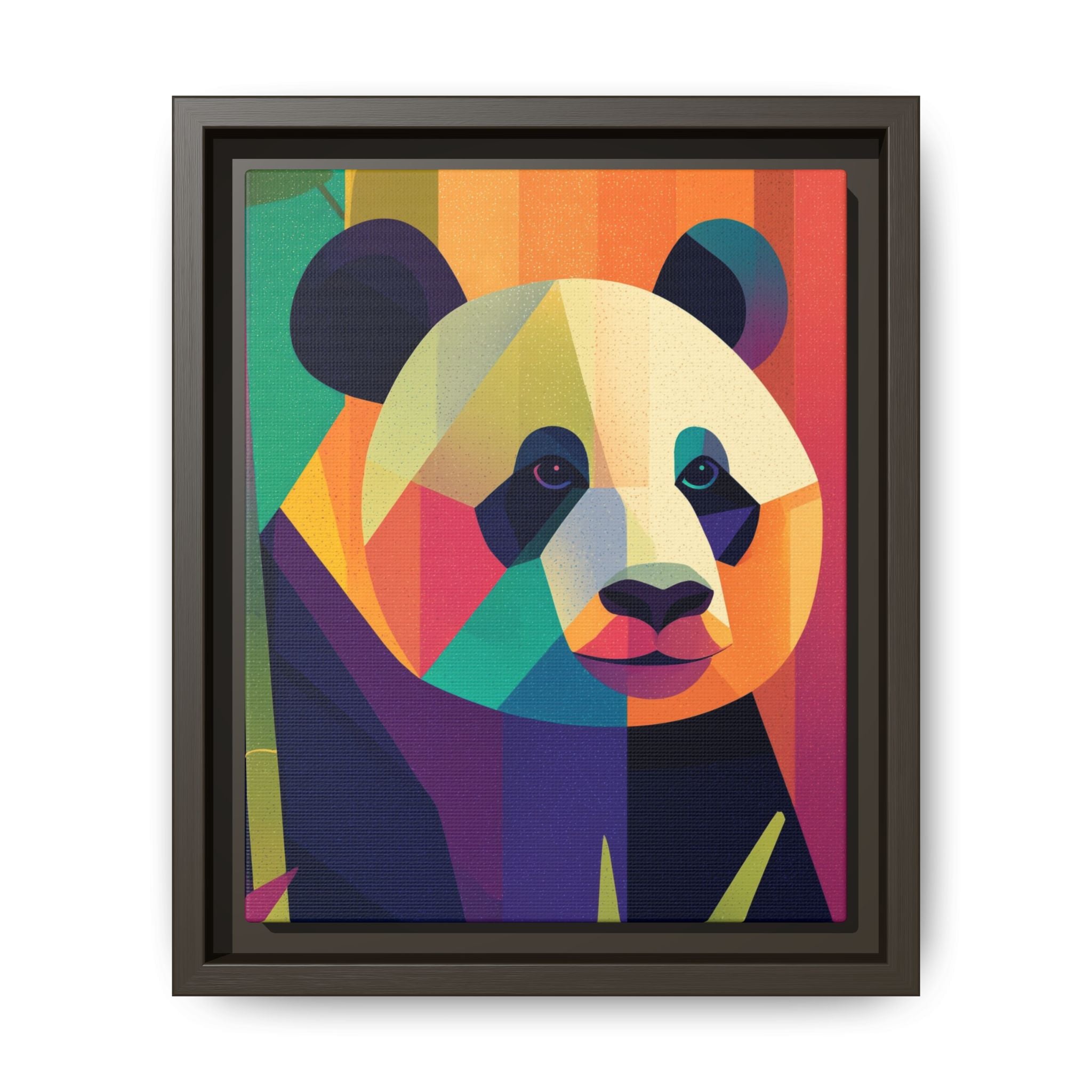 Geometric Panda Framed Print : Kaleidoscope Panda, Digital Art Illustration   |  Personalized & Custom Orders Available