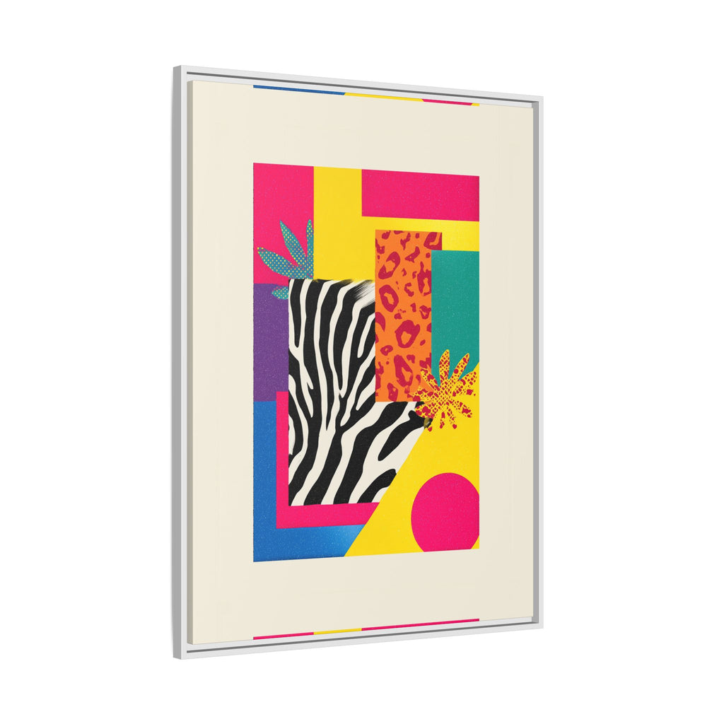 Zebra Stripes & Leopard Spots: 80s Pop Art Design, Memphis Style Graphic, Geometric Color Block Pattern   |   Custom Orders Accepted