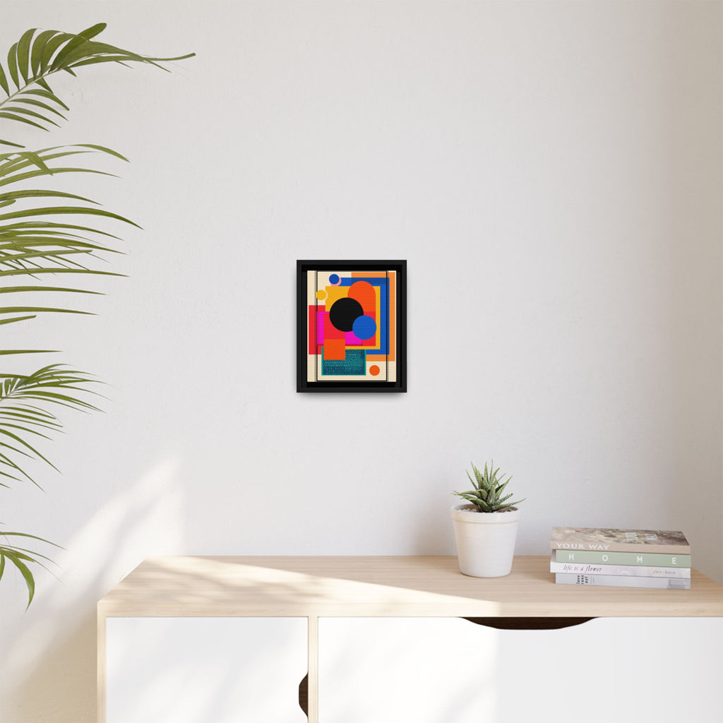 Geometric Harmony: Abstract Color Blocks, Mid-Century Modern Design, Minimalist Art Composition   |   Custom Orders Accepted