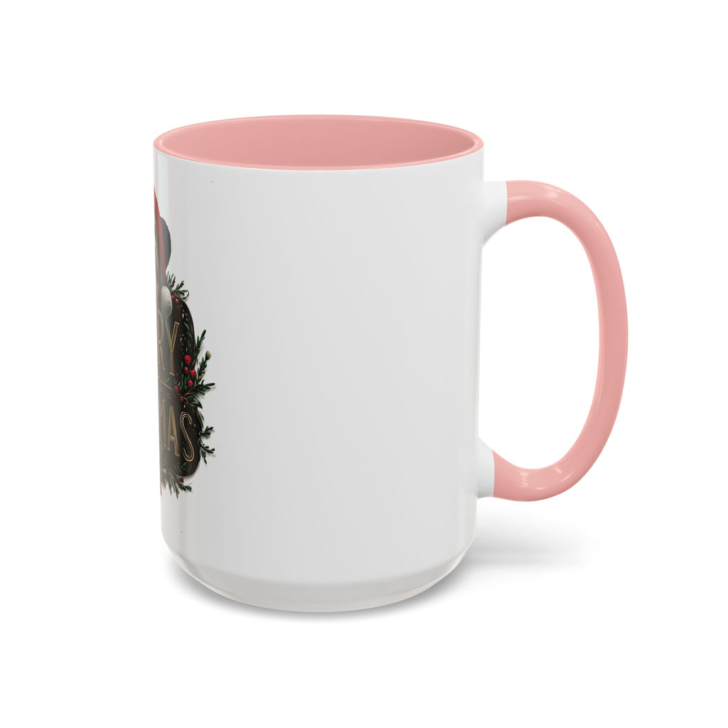 Holiday Panda Cheer: Festive Christmas Illustration, Whimsical Santa Panda Design, Ornate Seasonal Graphic