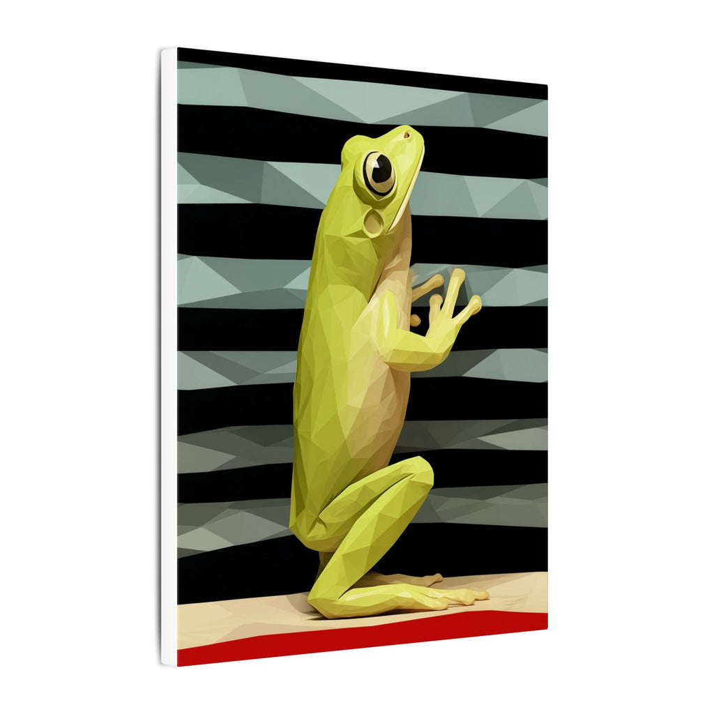 Geometric Frog: Low-Poly Digital Art, Vibrant Yellow Amphibian Illustration   |    Custom Orders Available