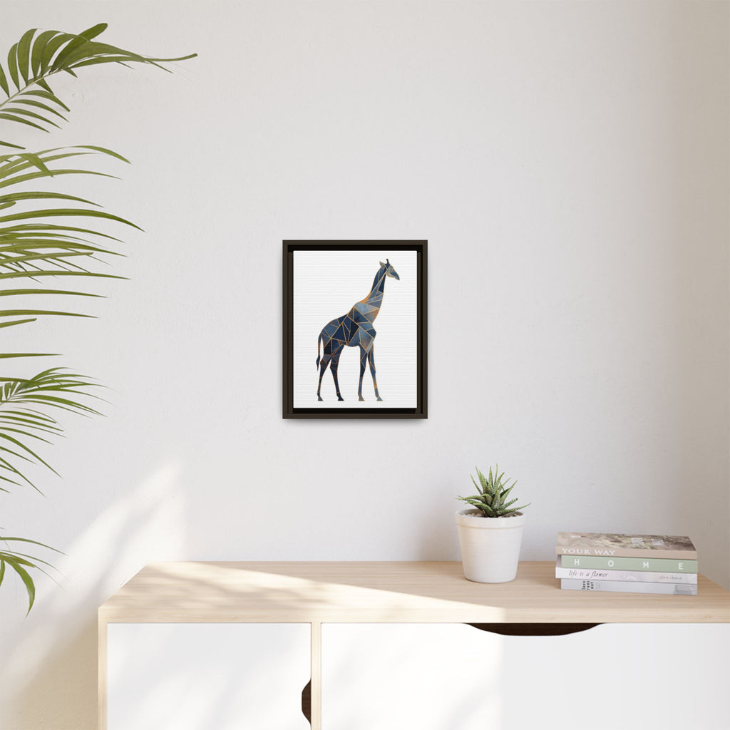 Geometric Giraffe Framed Print : Polygonal Wildlife Art, Modern Mosaic Design   |  Personalized & Custom Orders Available
