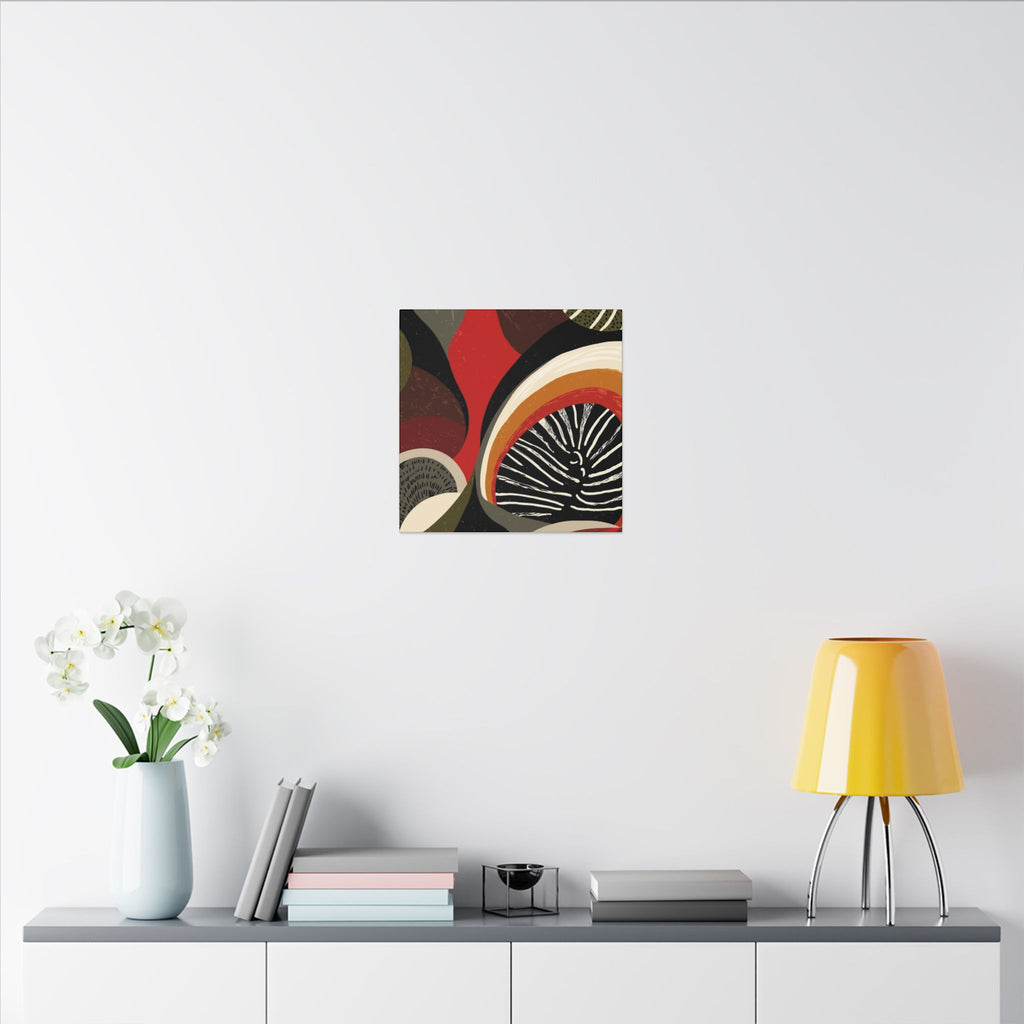 Harmonic Convergence: Organic Geometry, Mid-Century Modern Abstract, Earthy Palette Composition   |   Custom Orders Accepted