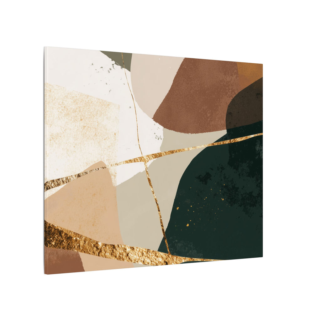 Canvas Print, Abstract Earthy Gold Wall Art, Modern Designer Home Decor, Stretched Matte Canvas; Thick, Multi-Size, Office Decor