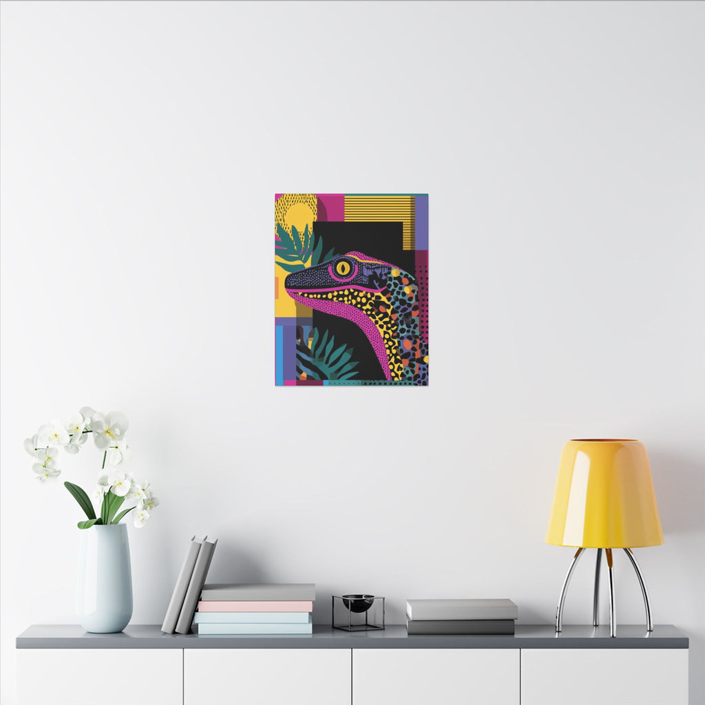 Geometric Reptile Fusion: Pop Art Lizard, Mosaic Textures, Vibrant Color Blocks   |  Personalized & Custom Orders Available