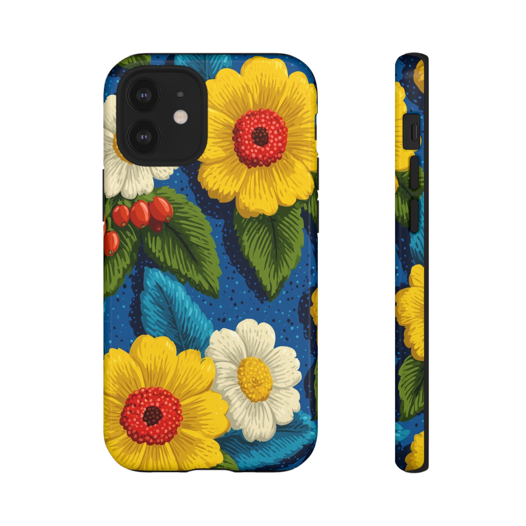 Summer Tough Cases: Floral Fine Art Phone Case, Fun Beach Vibe Phone Accessory, Summer Travel Gift, Colorful Phone Cover, Casual Style Tech