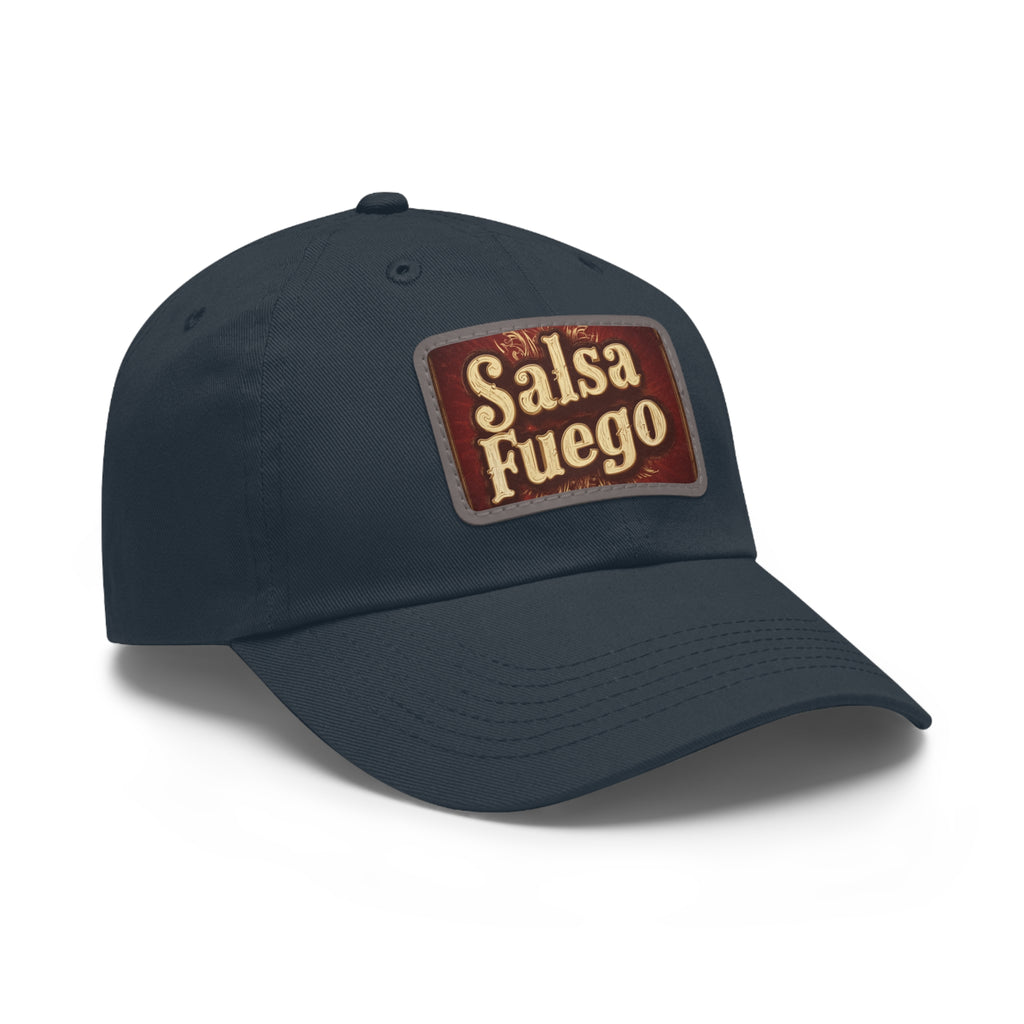 Salsa Fuego Dad Hat with Leather Patch (Rectangle)