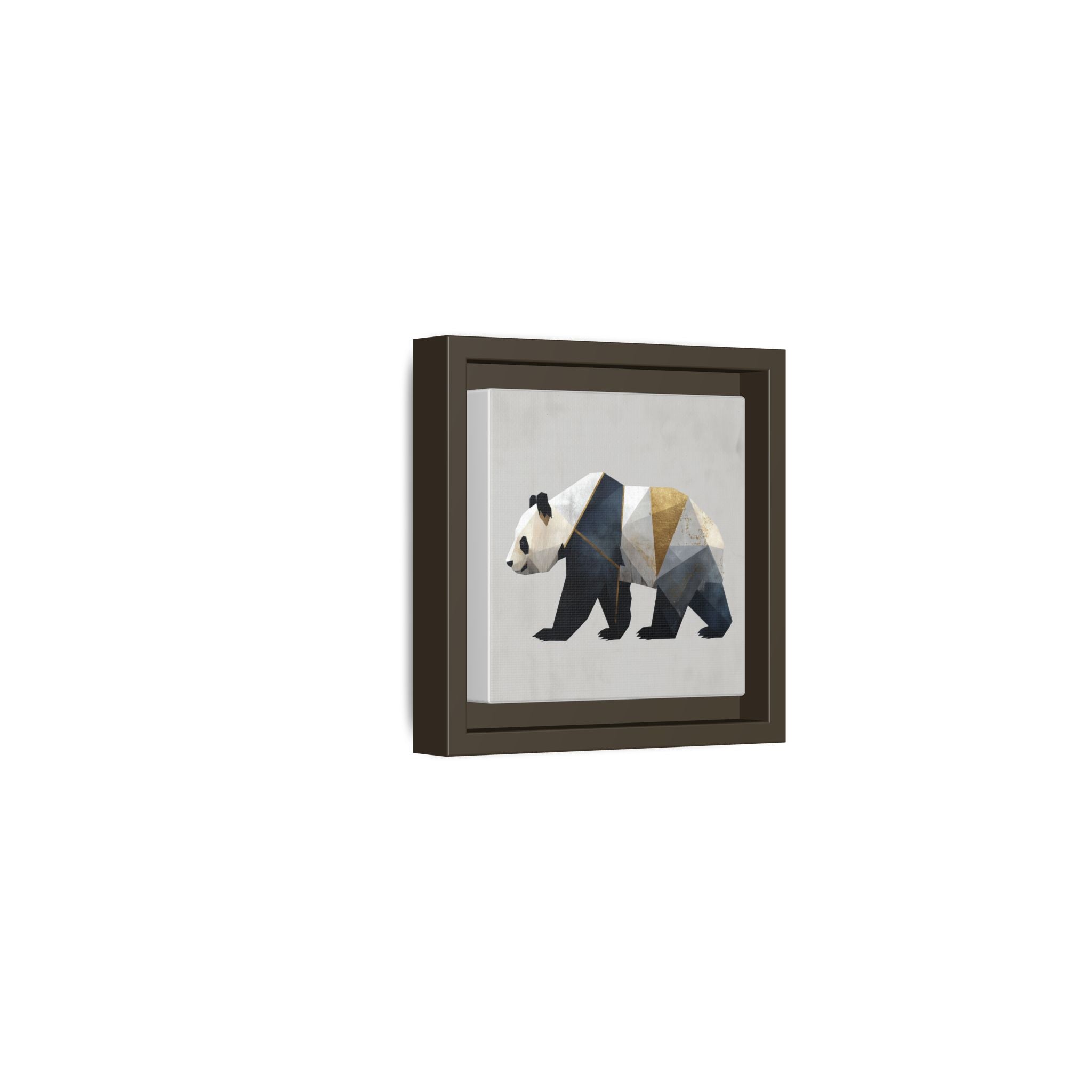 Geometric Panda: Cubist Animal Portrait, Modern Minimalist Art Style   |  Personalized & Custom Orders Available