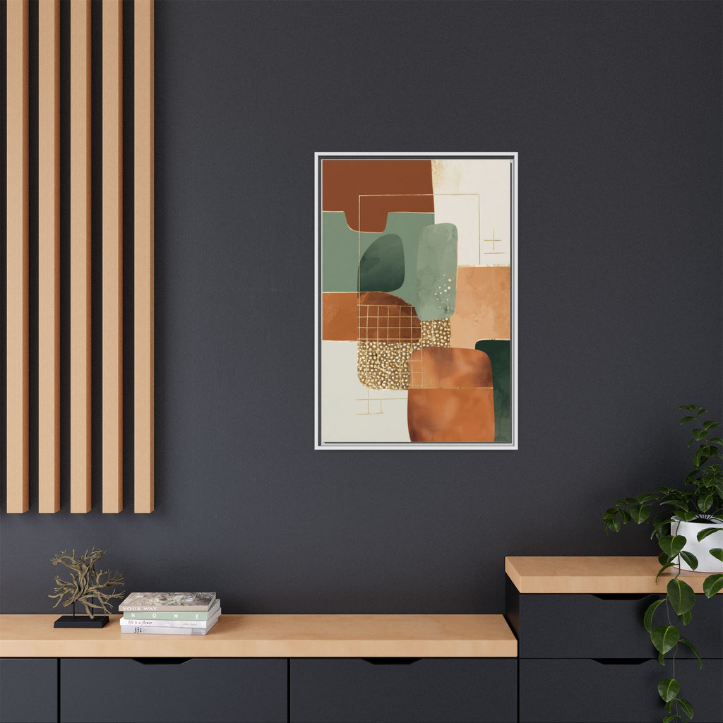 Geometric Harmony: Abstract Minimalist Art, Mid-Century Modern Design, Organic Shapes Composition   |   Custom Orders Accepted