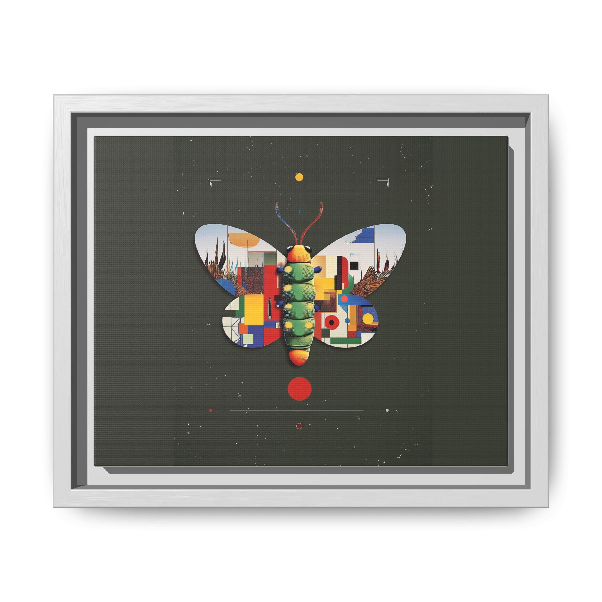 Geometric Butterfly: Bauhaus Digital Mosaic, Technological Nature Composition   |    Custom Orders Available