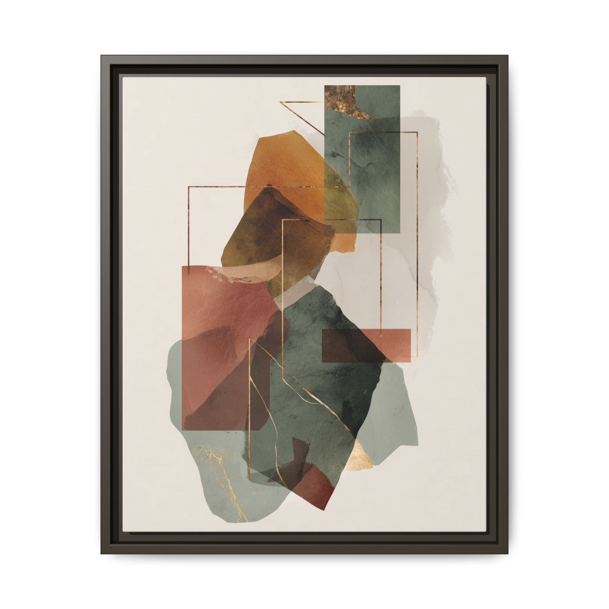 Harmonic Geometries: Architectural Abstraction, Earthy Palette, Minimalist Composition   |   Custom Orders Accepted