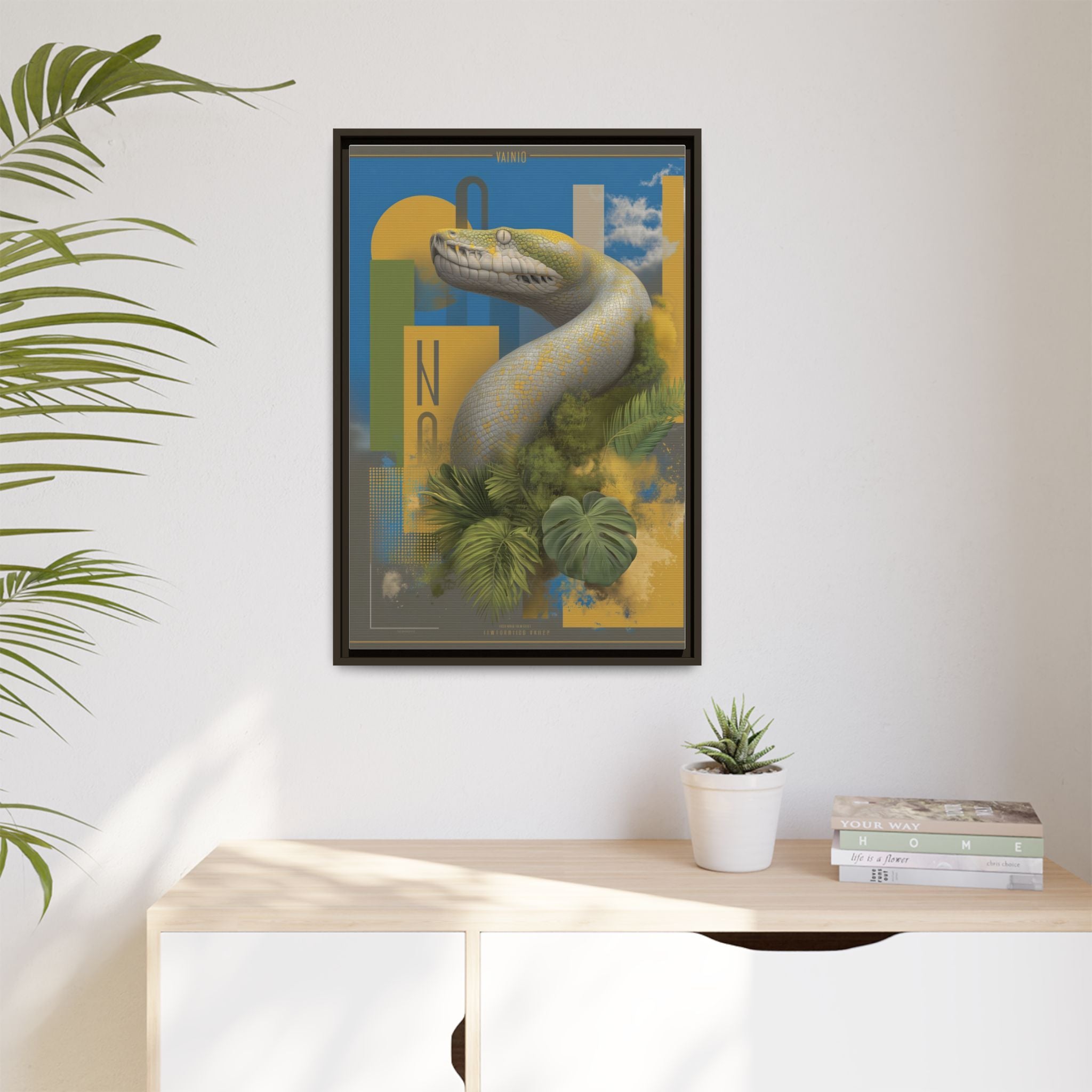 Serpent's Geometry: Tropical Realism, Digital Wildlife Composition   |    Custom Orders Available