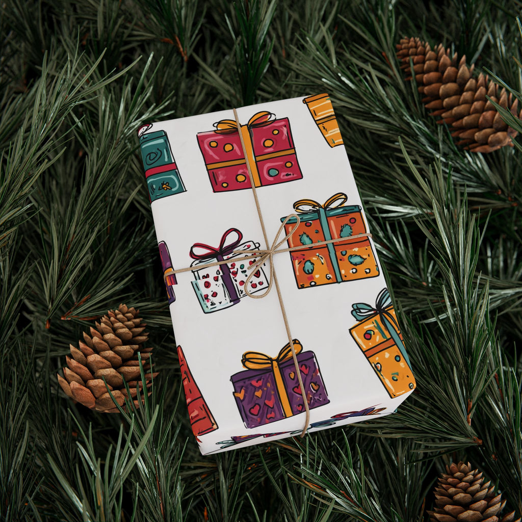 Colorful Gift Wrapping Papers, Holiday Decor, Birthday, Christmas, Party Supplies, Festive Gift Wrap