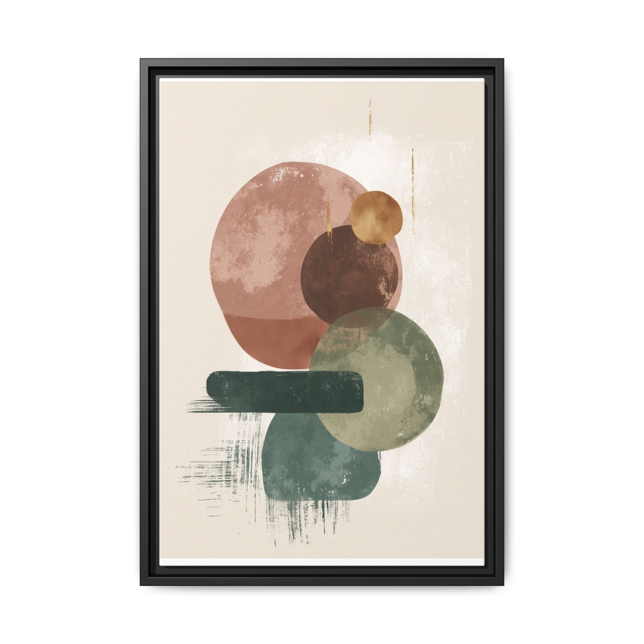 Organic Intersections: Watercolor Abstraction, Earth Tone Composition, Modern Minimalist Art   |   Custom Orders Accepted