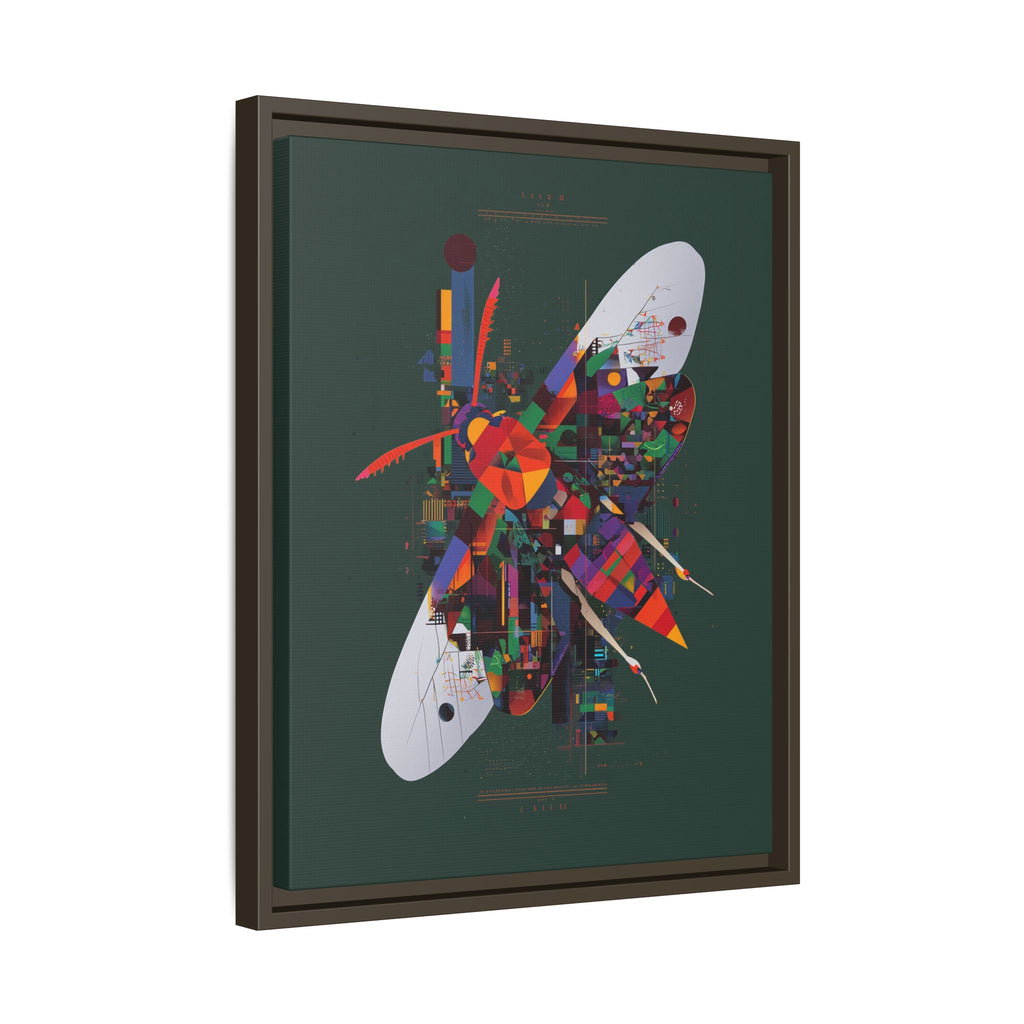 Geometric Metamorphosis Framed Print: Urban Nature Mosaic, Abstract Butterfly Fragments   |  Personalized & Custom Orders Available