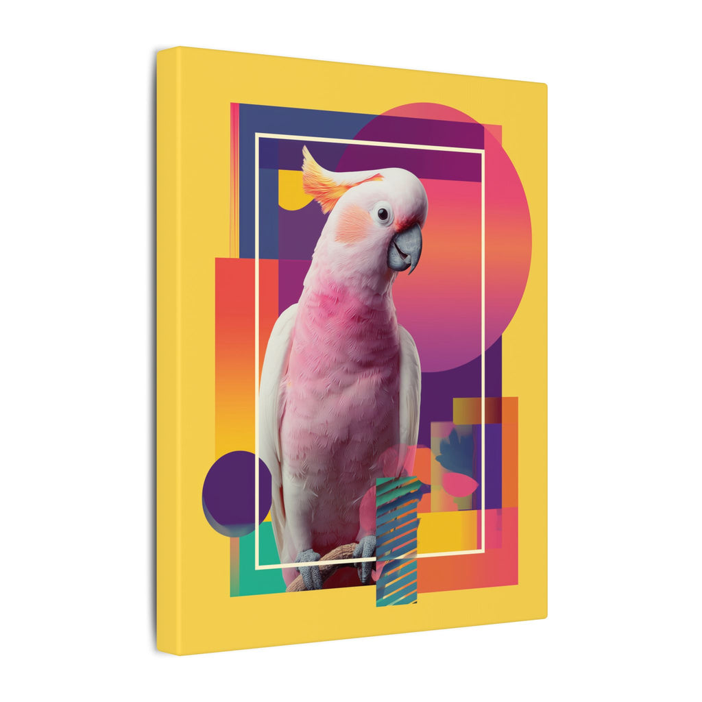 Geometric Cockatoo: Pop Art Wildlife Portrait, Modern Graphic Design Illustration   |    Custom Orders Available